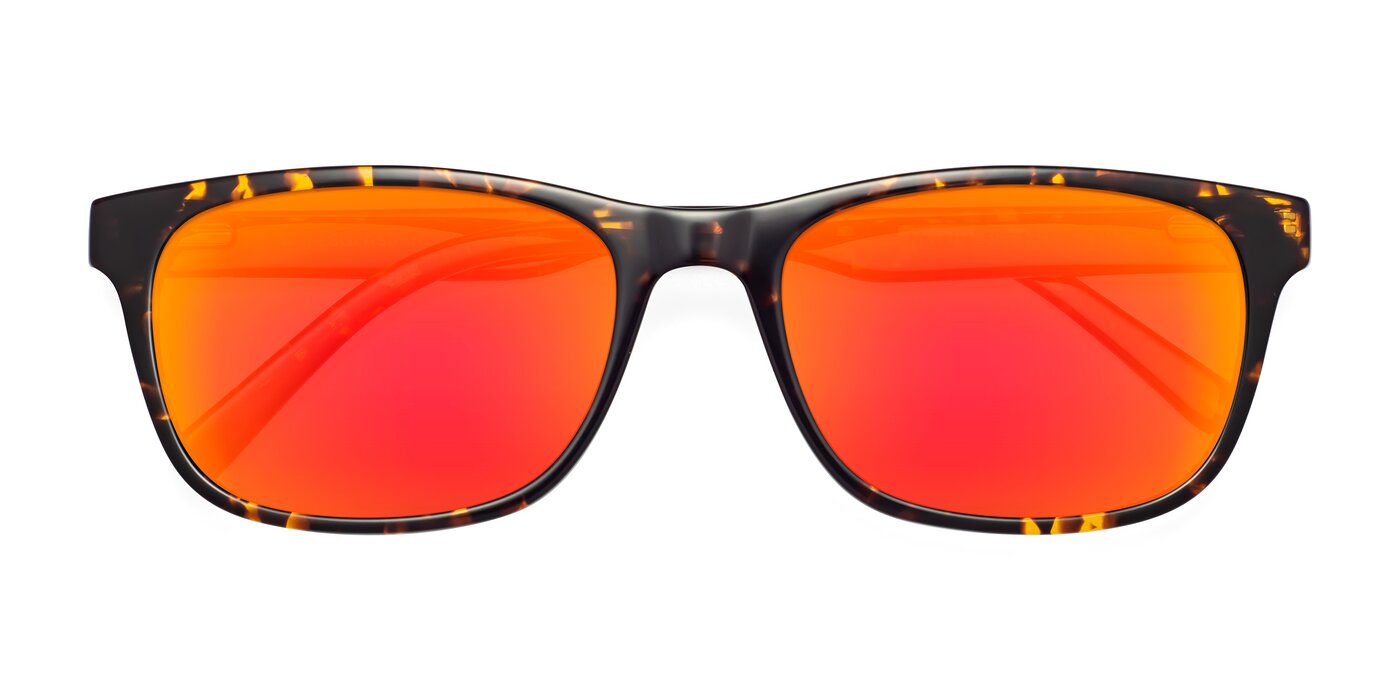 Navarro - Chocolate / Tortoise Flash Mirrored Sunglasses