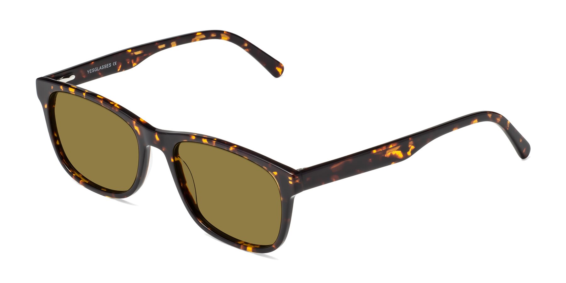 Angle of Navarro in Chocolate-Tortoise with Brown Polarized Lenses