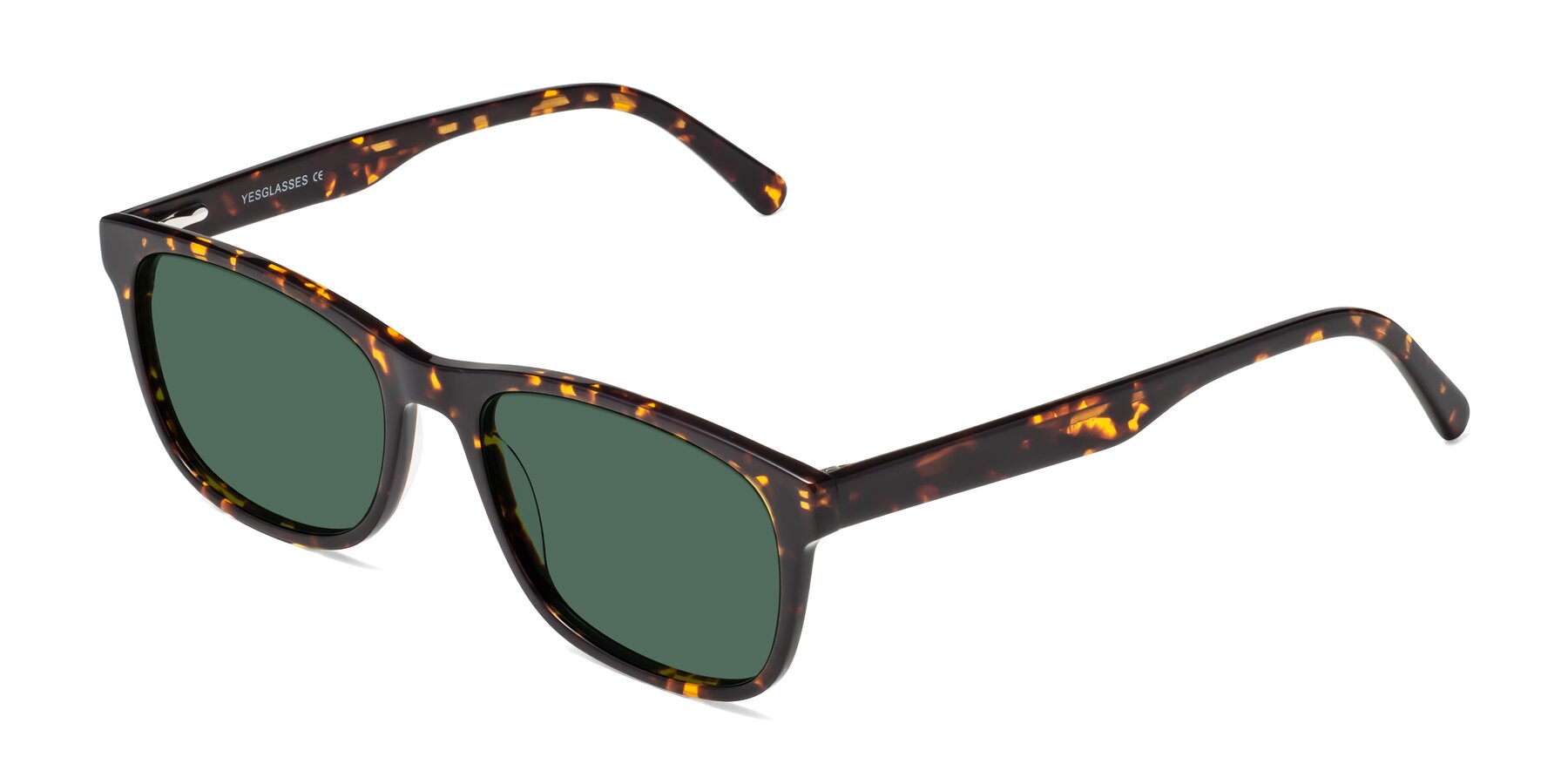 Angle of Navarro in Chocolate-Tortoise with Green Polarized Lenses