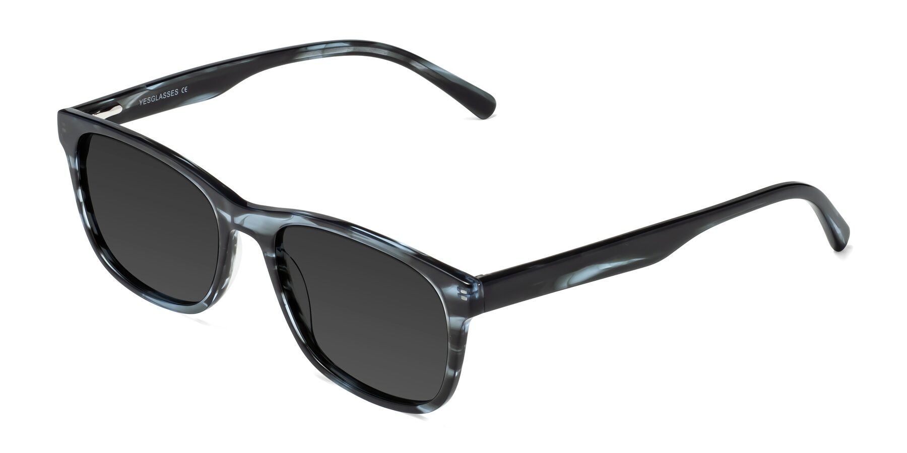 Angle of Navarro in Blue-Tortoise with Gray Tinted Lenses