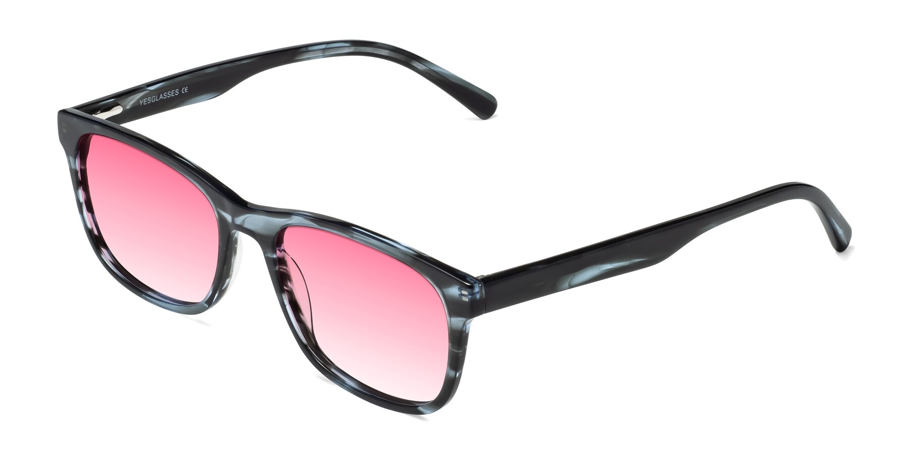 Angle of Navarro in Blue-Tortoise with Pink Gradient Lenses