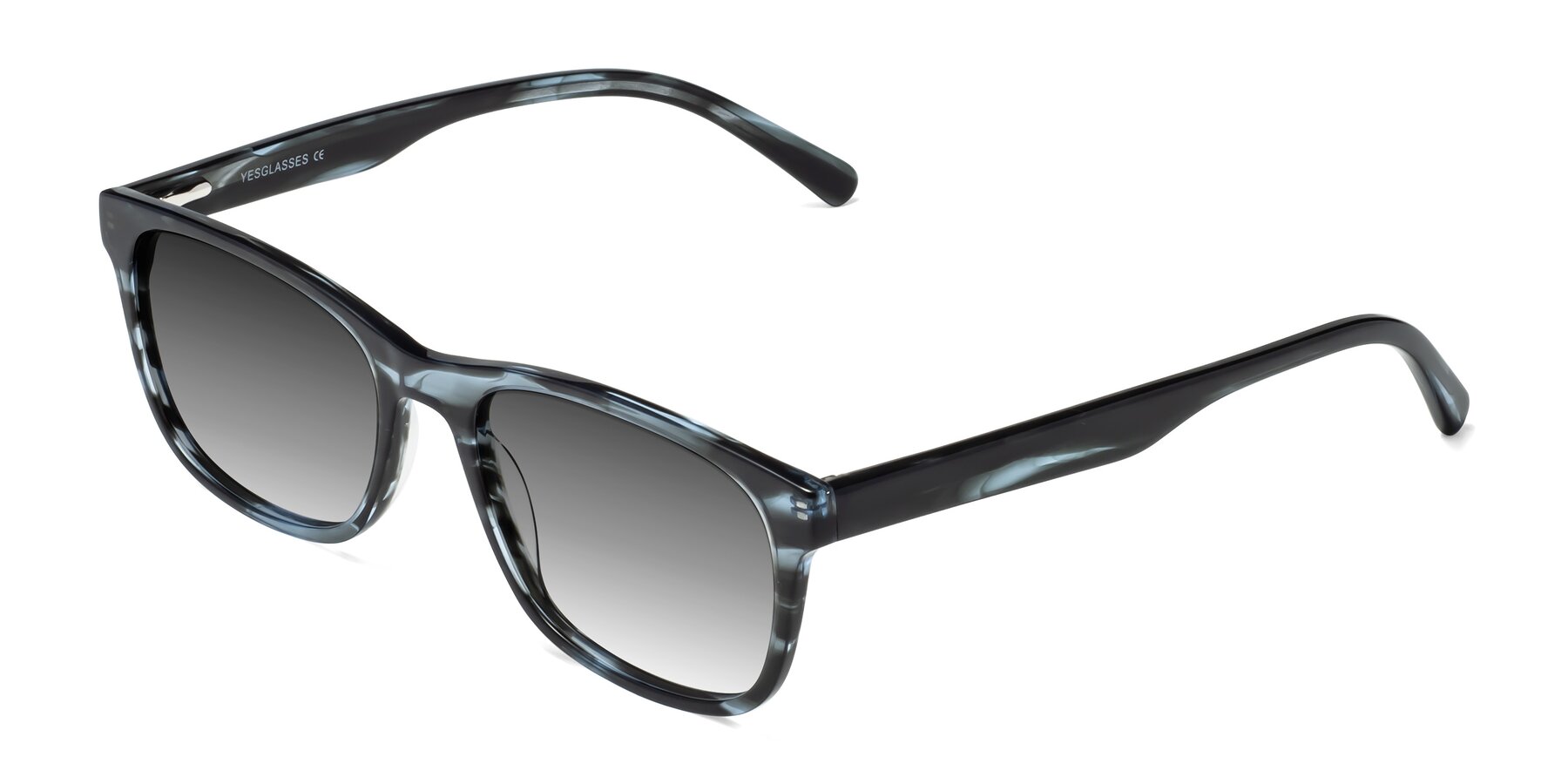 Angle of Navarro in Blue-Tortoise with Gray Gradient Lenses