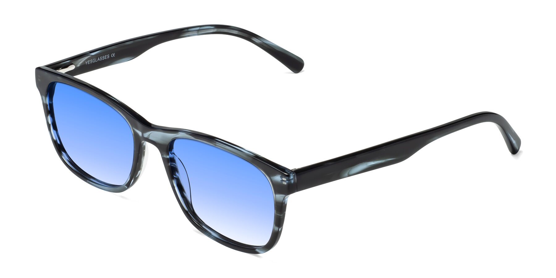Angle of Navarro in Blue-Tortoise with Blue Gradient Lenses