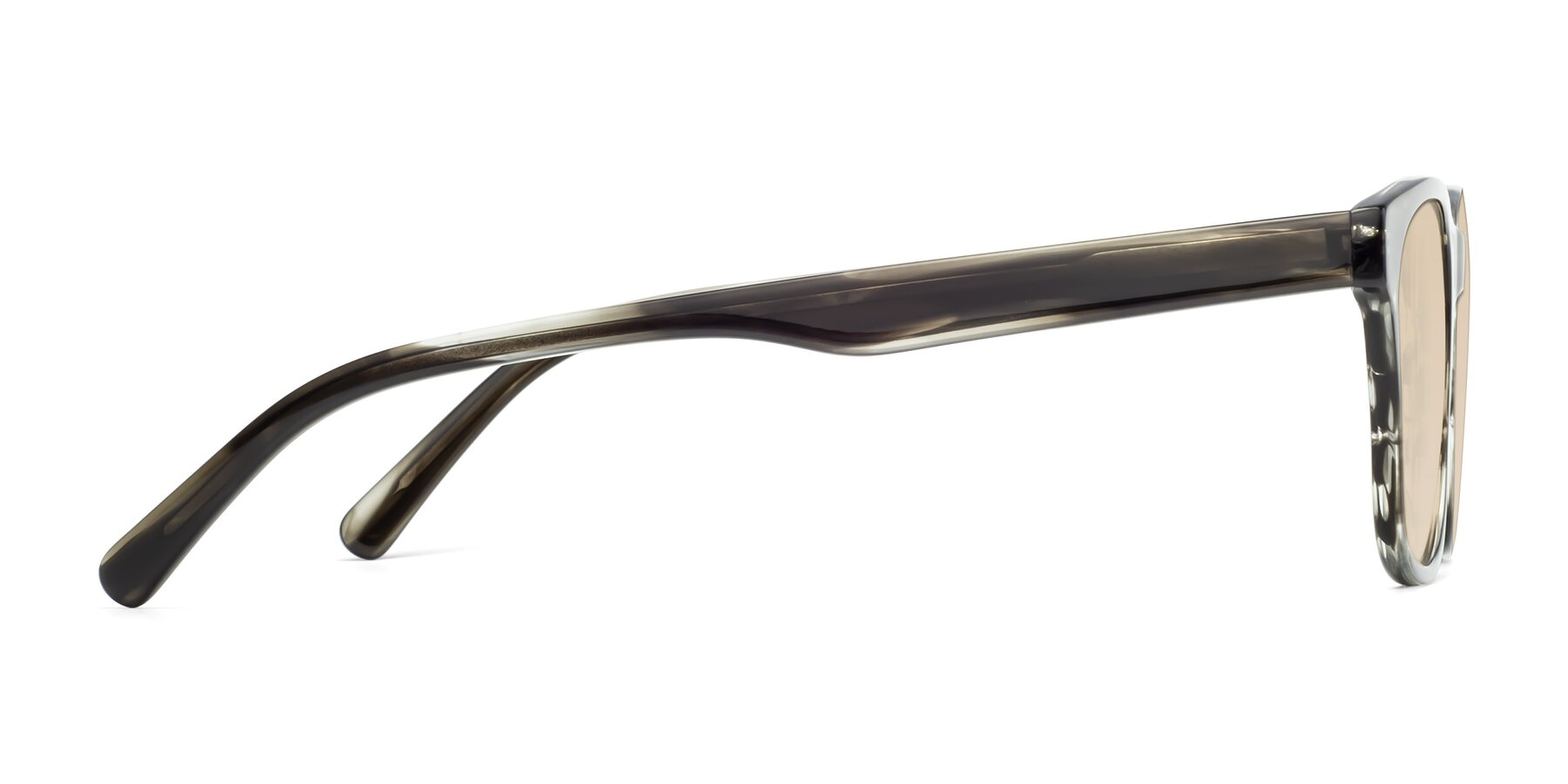 Side of Navarro in Gray-Tortoise with Light Brown Tinted Lenses