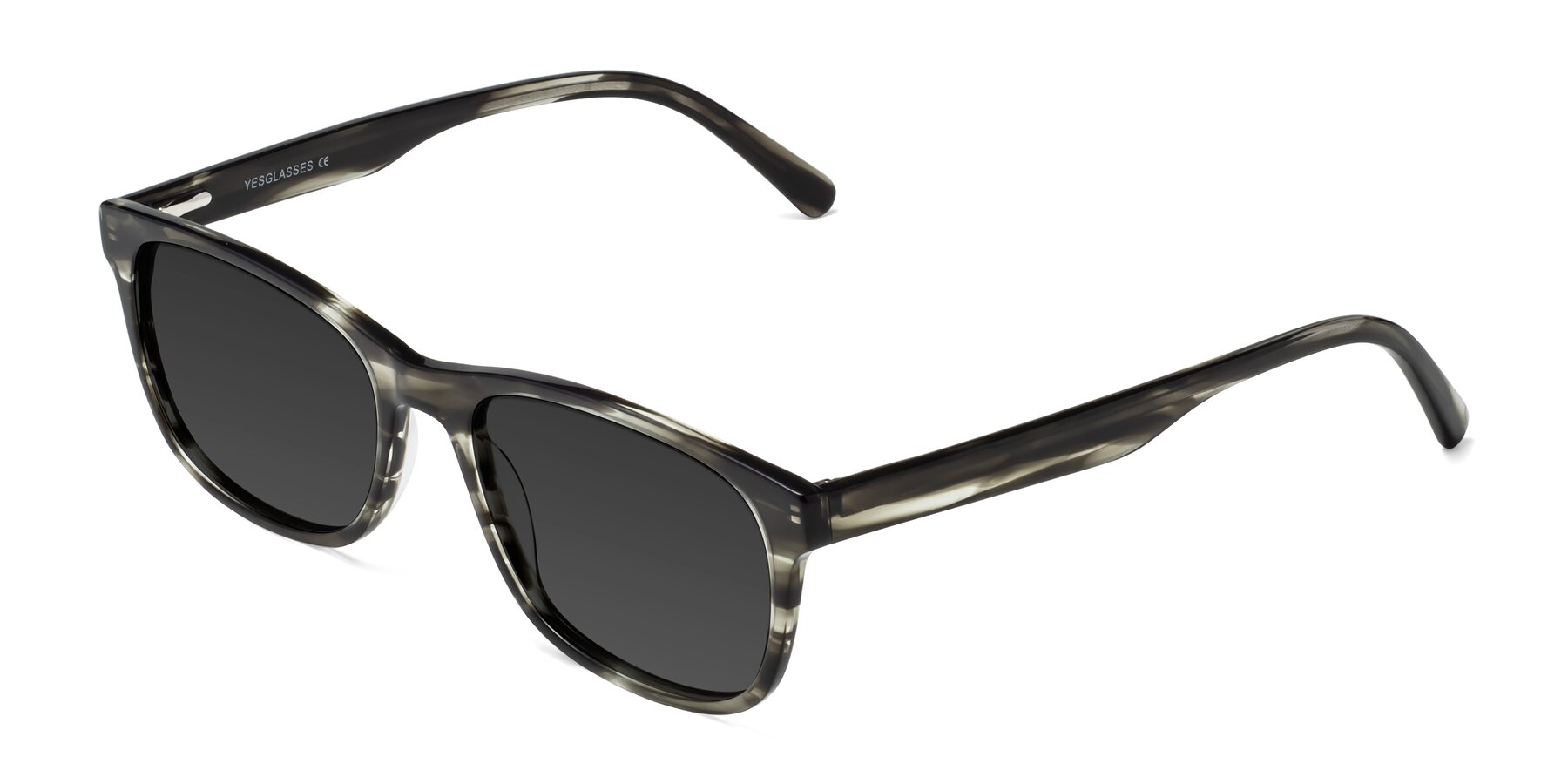 Angle of Navarro in Gray-Tortoise with Gray Tinted Lenses
