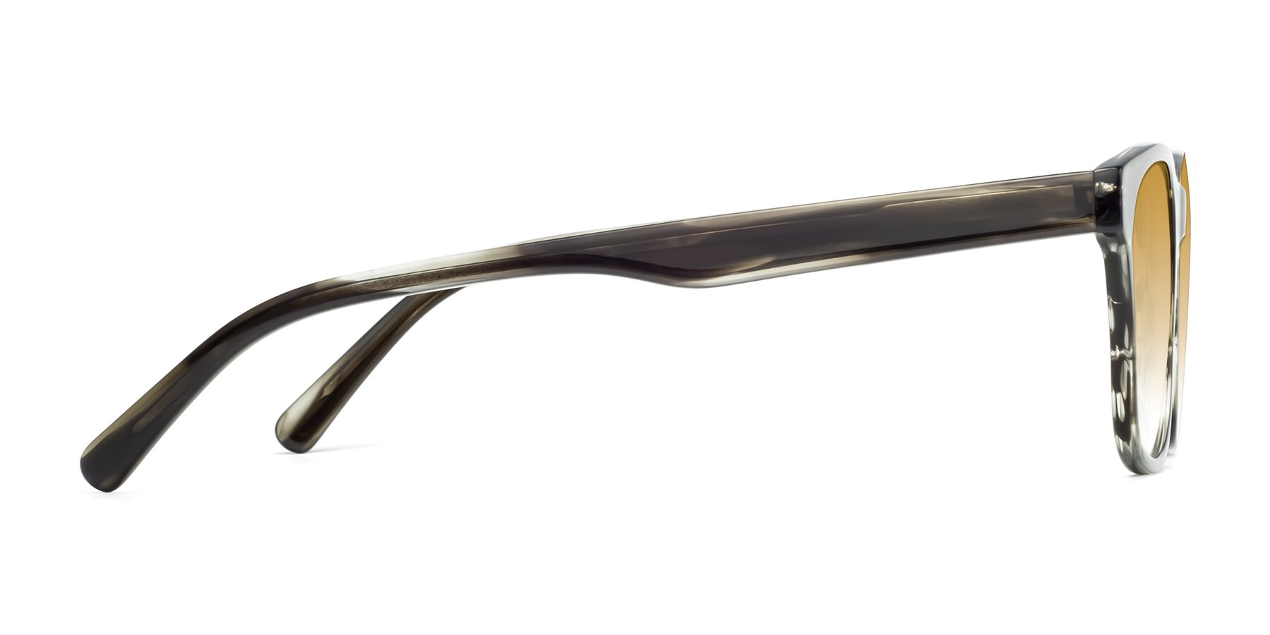 Side of Navarro in Gray-Tortoise with Champagne Gradient Lenses
