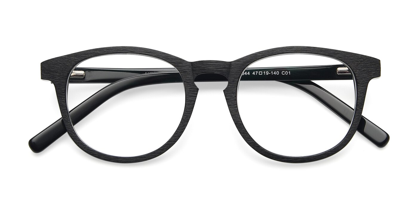 SR6044 - Black / Wooden Blue Light Glasses