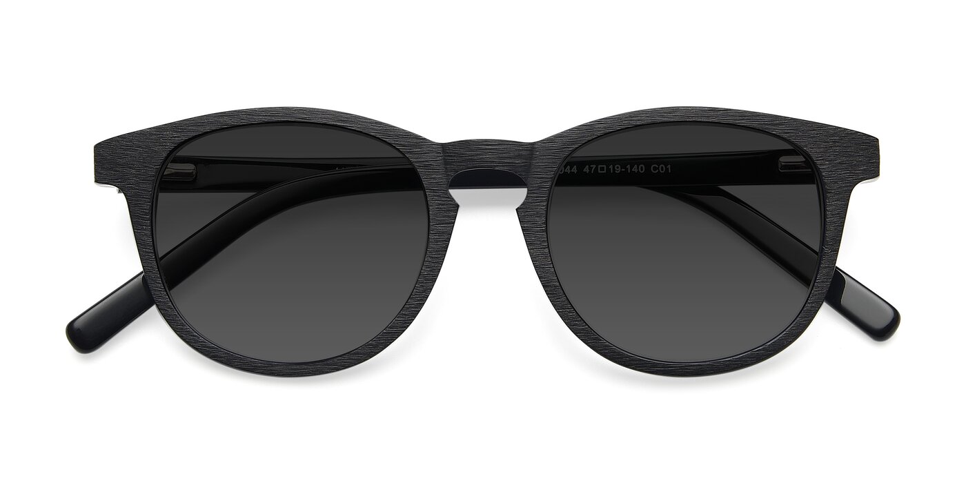SR6044 - Black / Wooden Tinted Sunglasses