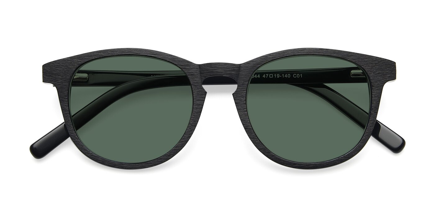 SR6044 - Black / Wooden Polarized Sunglasses