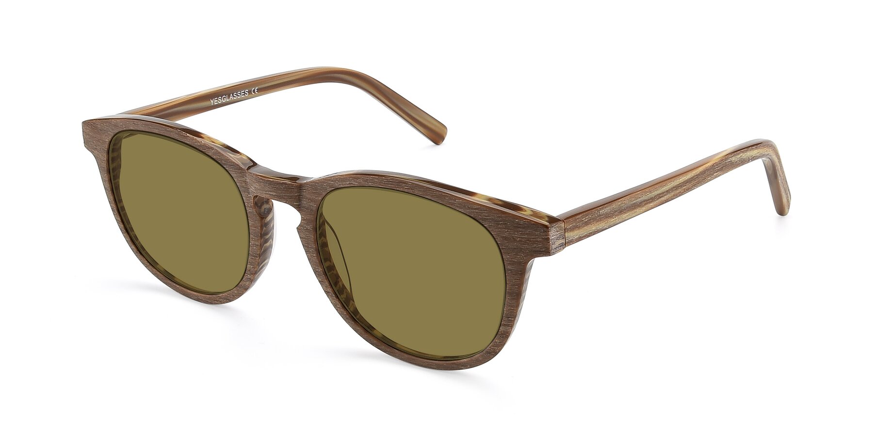Angle of SR6044 in Brown-Wooden with Brown Polarized Lenses