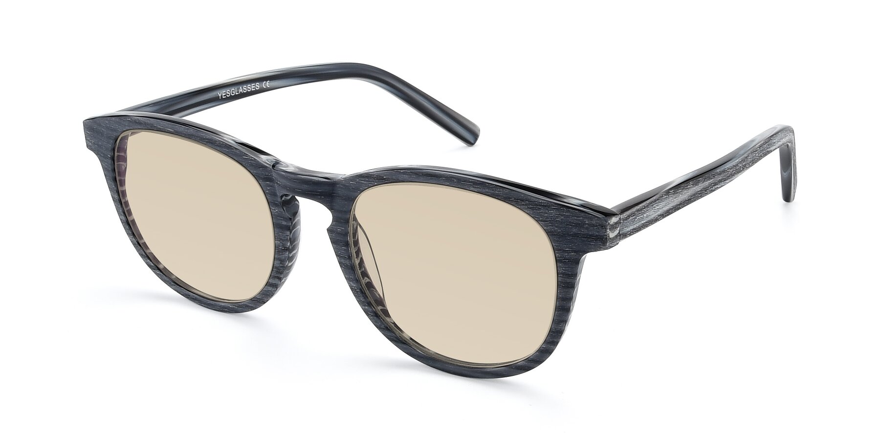 Angle of SR6044 in Gray-Wooden with Light Brown Tinted Lenses