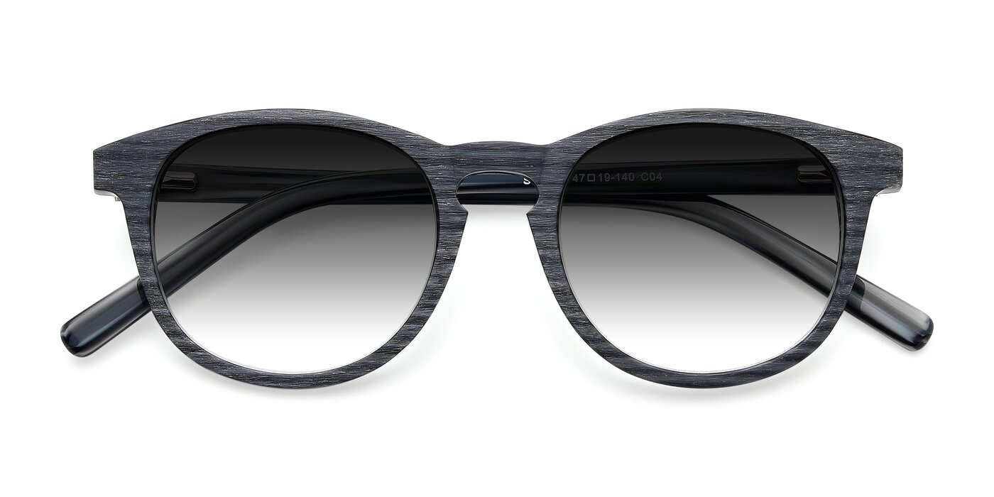 SR6044 - Gray / Wooden Gradient Sunglasses