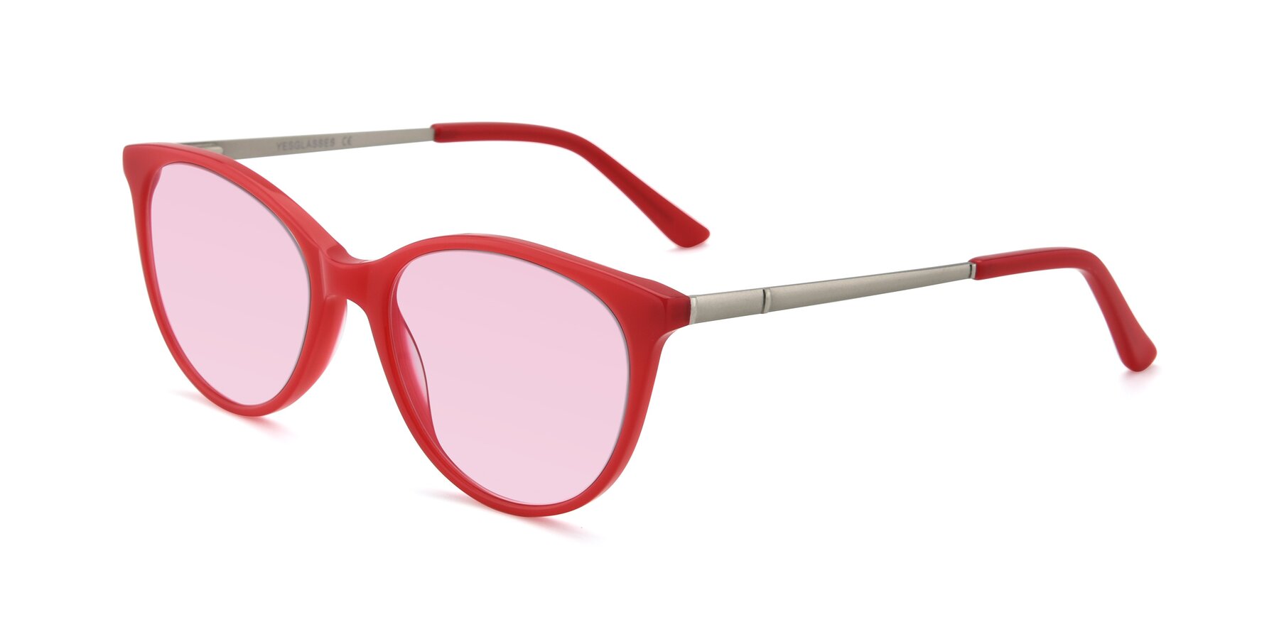 Angle of SR6062 in Rose with Light Pink Tinted Lenses