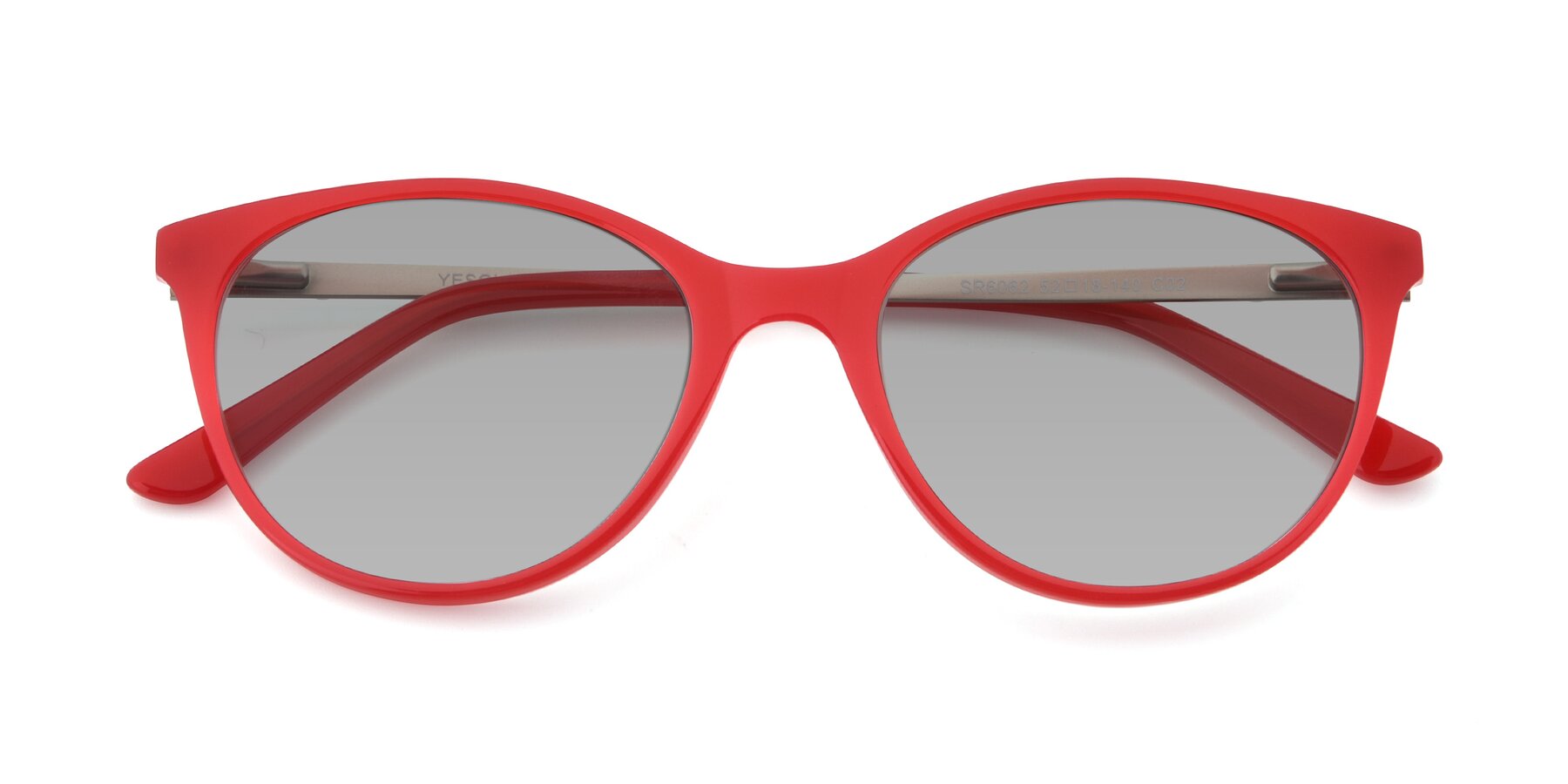 Folded Front of SR6062 in Rose with Light Gray Tinted Lenses