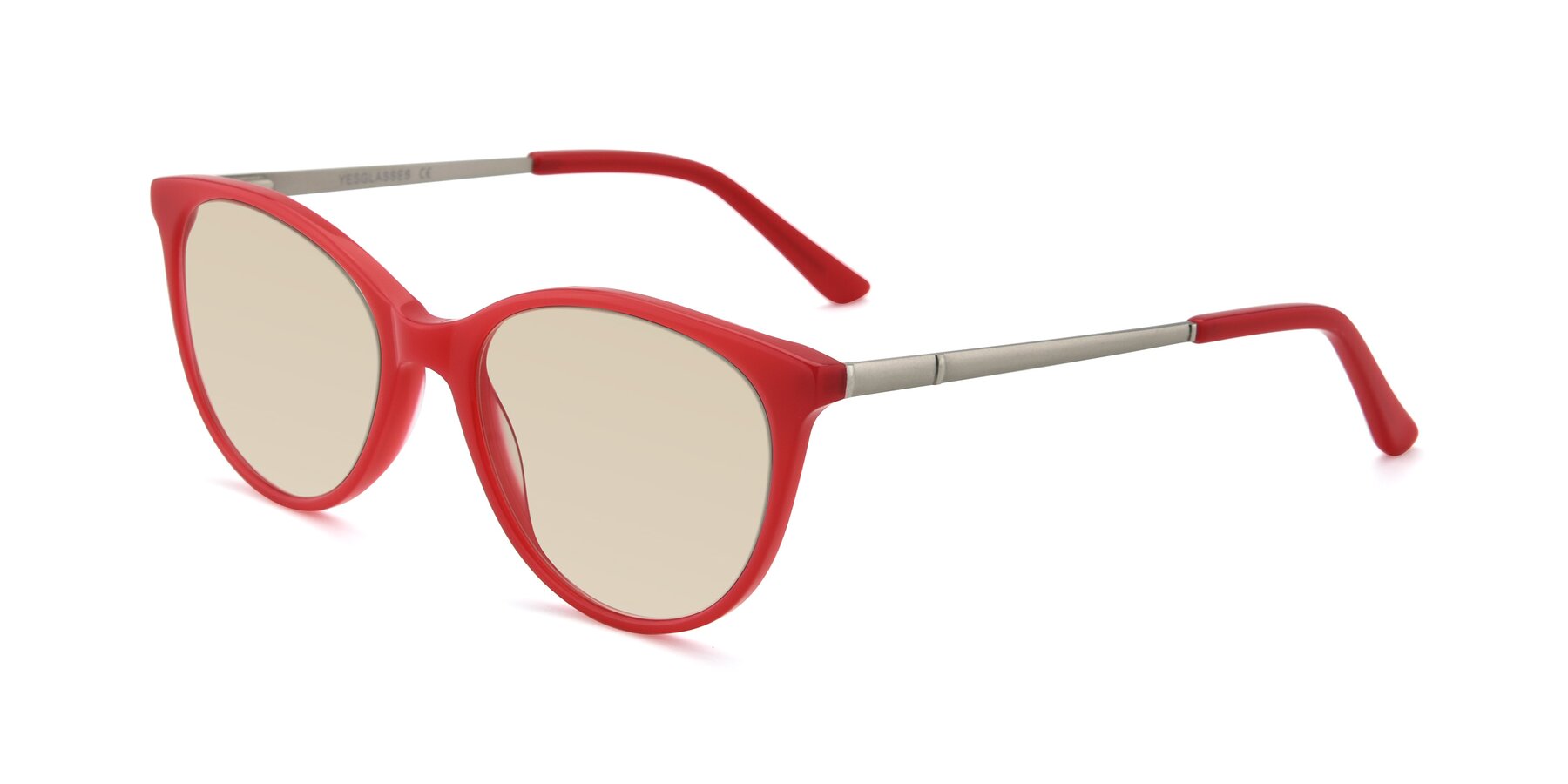 Angle of SR6062 in Rose with Light Brown Tinted Lenses