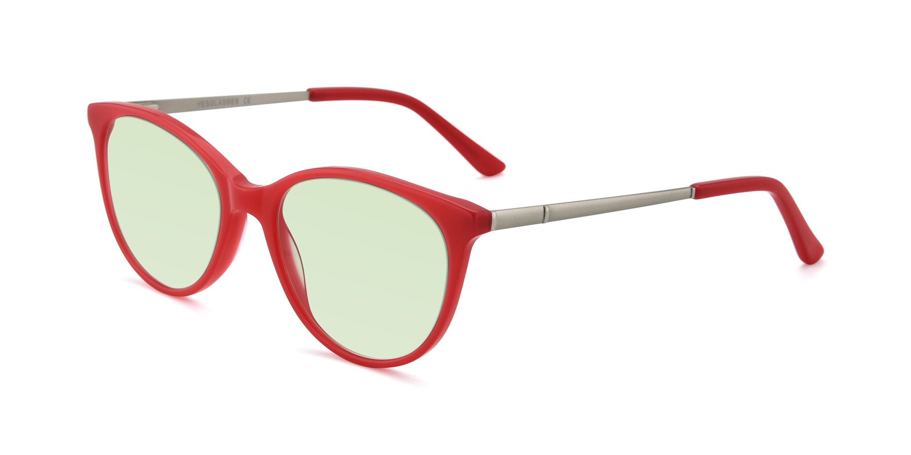Angle of SR6062 in Rose with Light Green Tinted Lenses