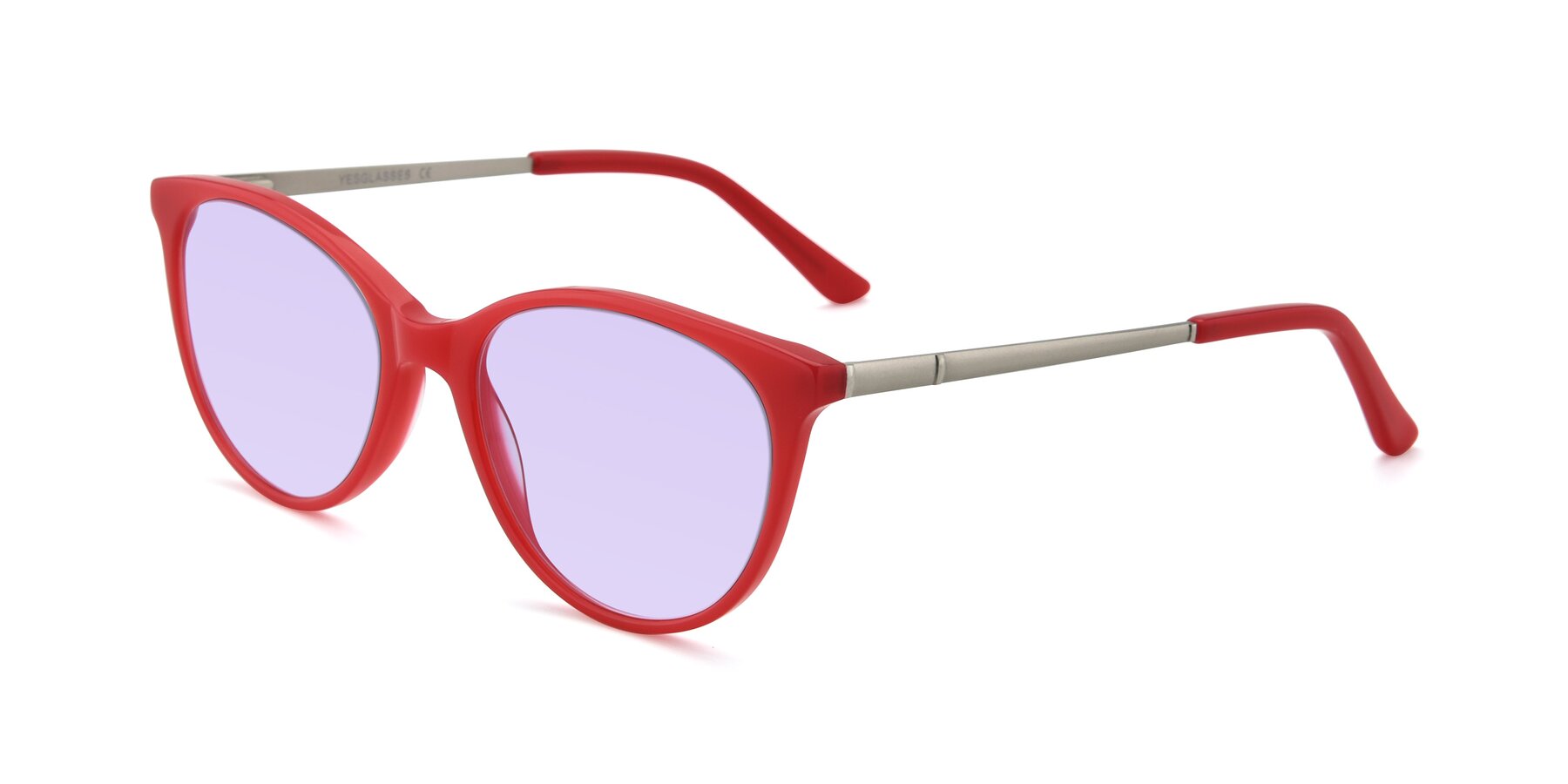 Angle of SR6062 in Rose with Light Purple Tinted Lenses