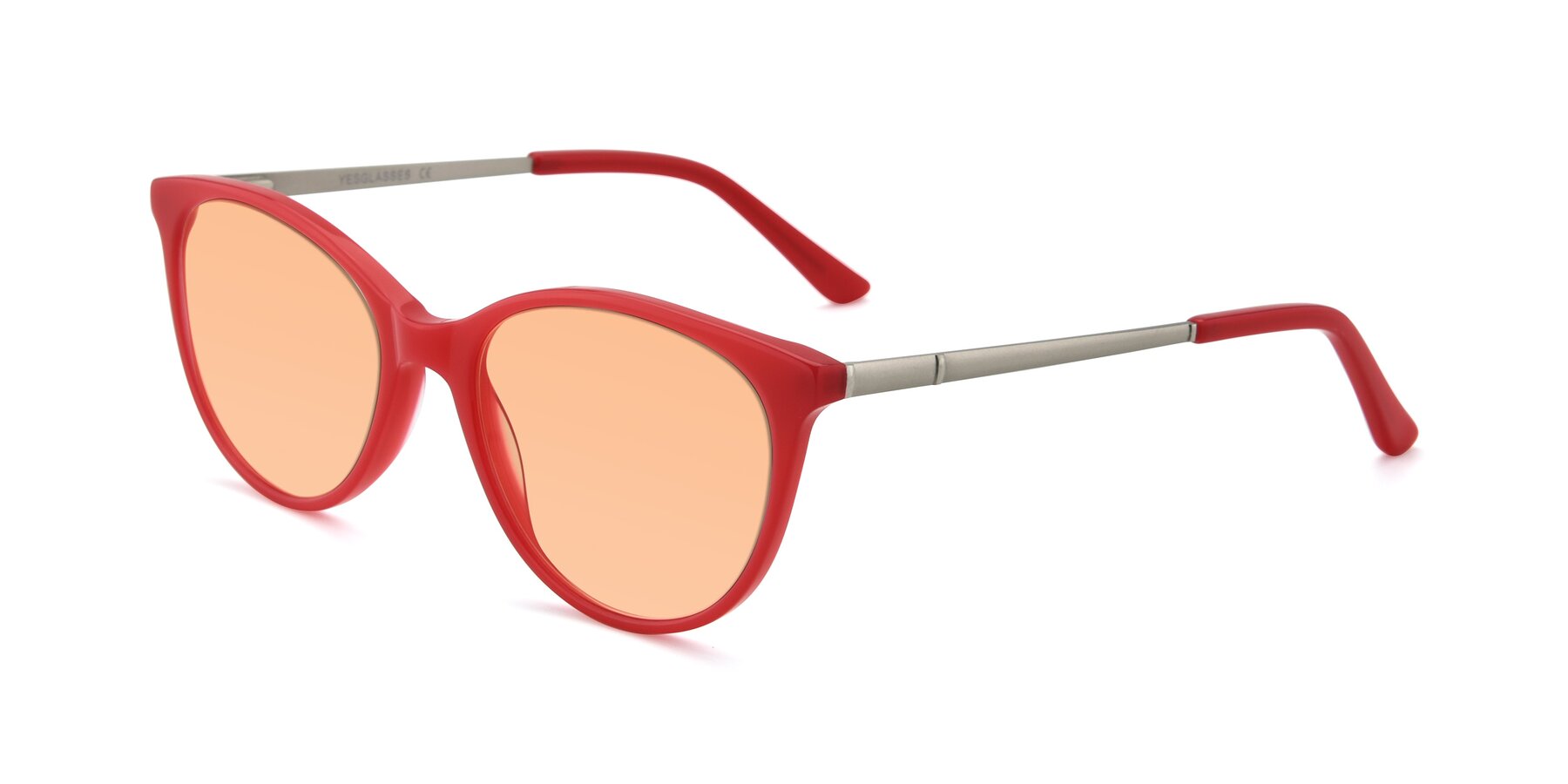 Angle of SR6062 in Rose with Light Orange Tinted Lenses