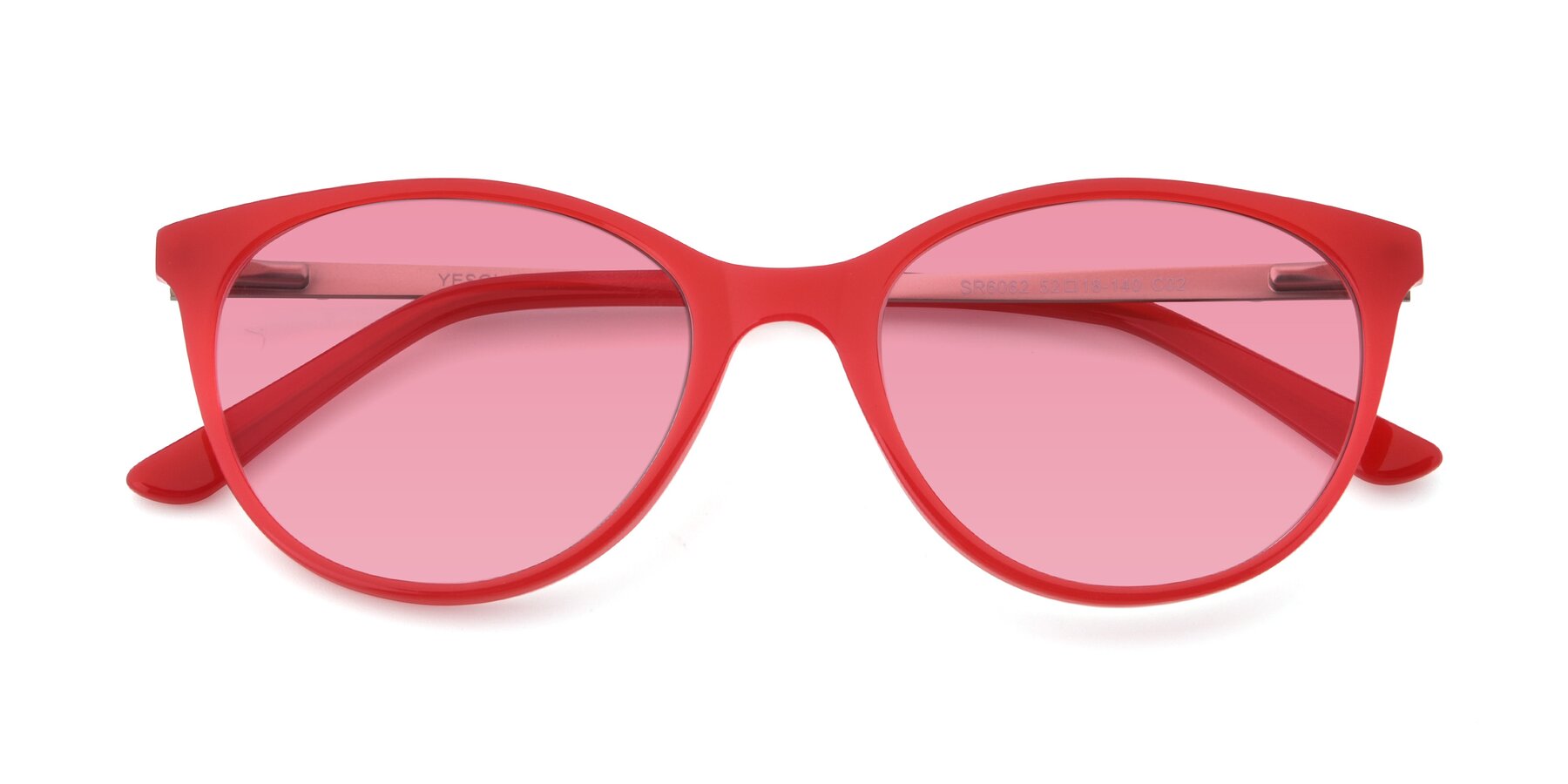 Folded Front of SR6062 in Rose with Pink Tinted Lenses