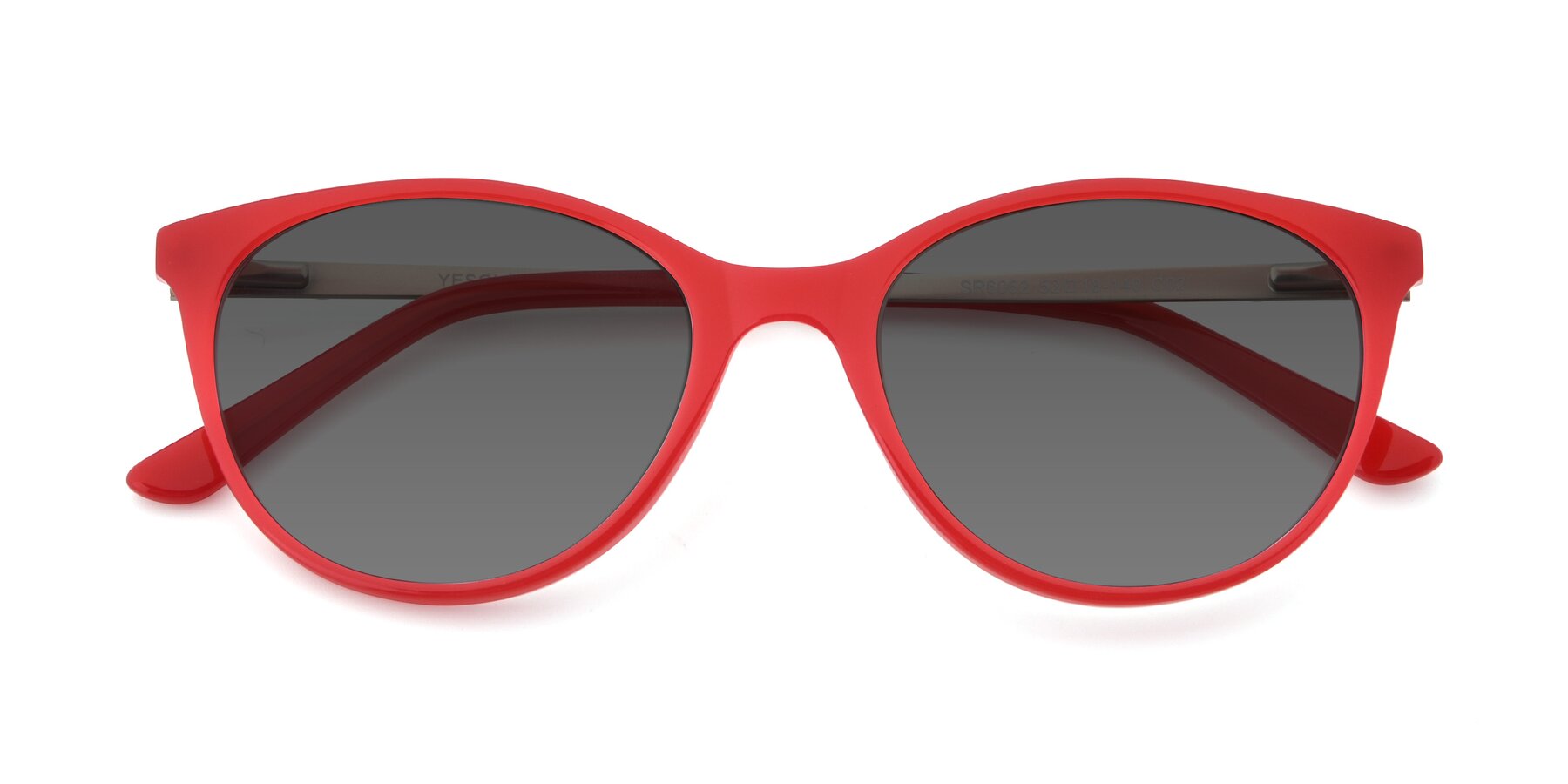 Folded Front of SR6062 in Rose with Medium Gray Tinted Lenses