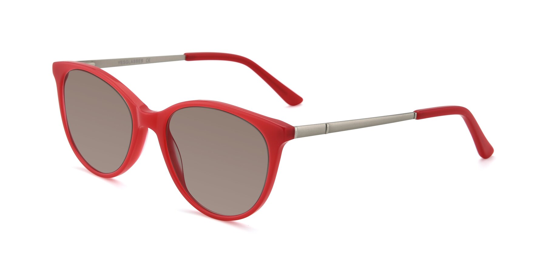 Angle of SR6062 in Rose with Medium Brown Tinted Lenses