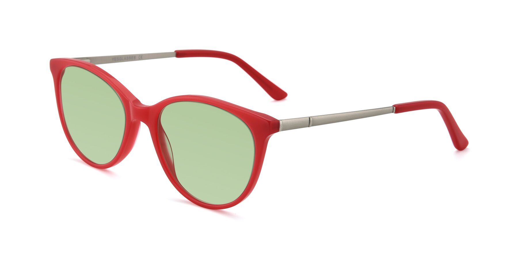 Angle of SR6062 in Rose with Medium Green Tinted Lenses