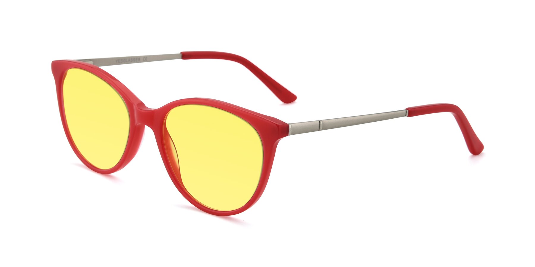 Angle of SR6062 in Rose with Medium Yellow Tinted Lenses