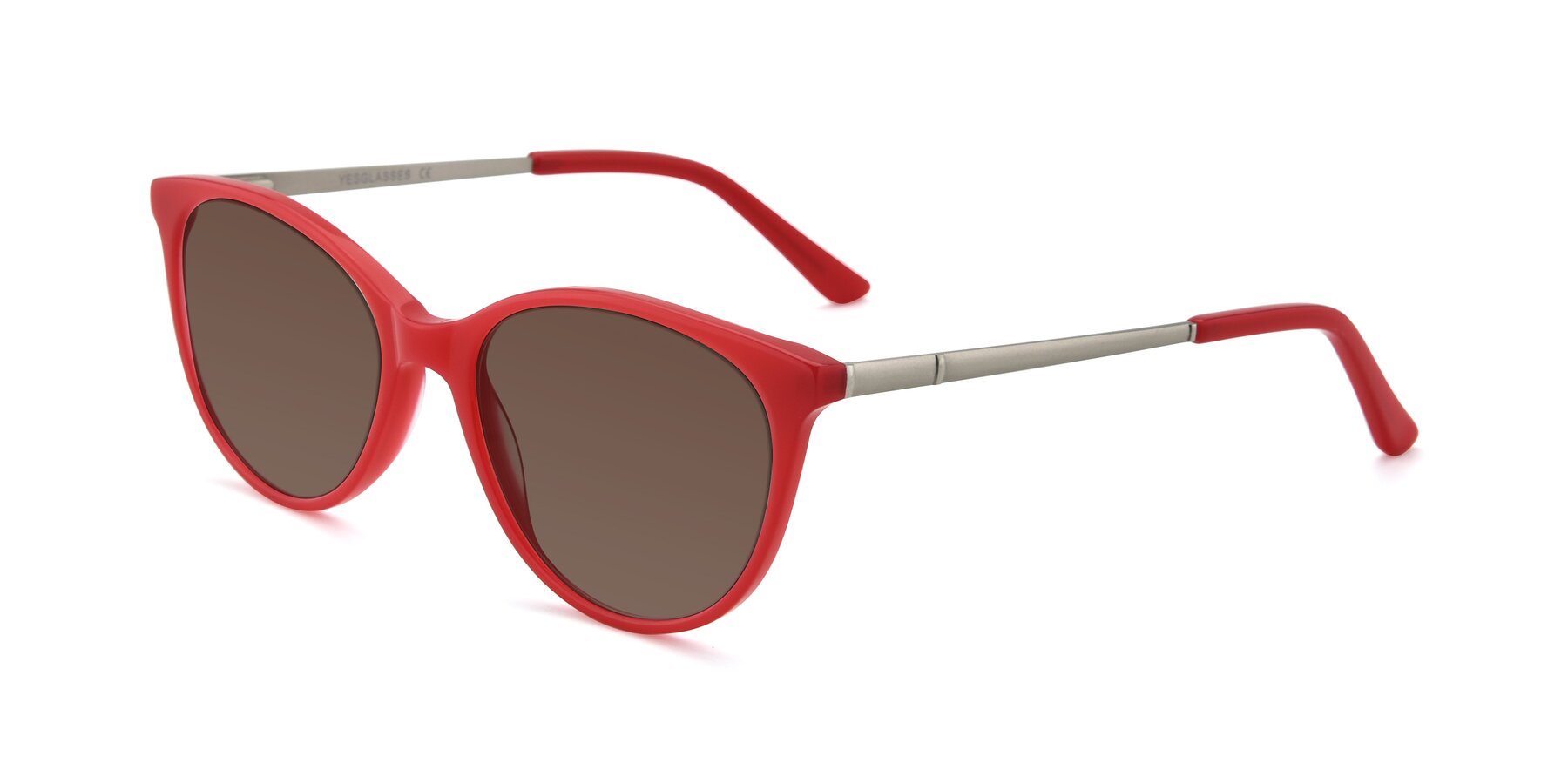 Angle of SR6062 in Rose with Brown Tinted Lenses