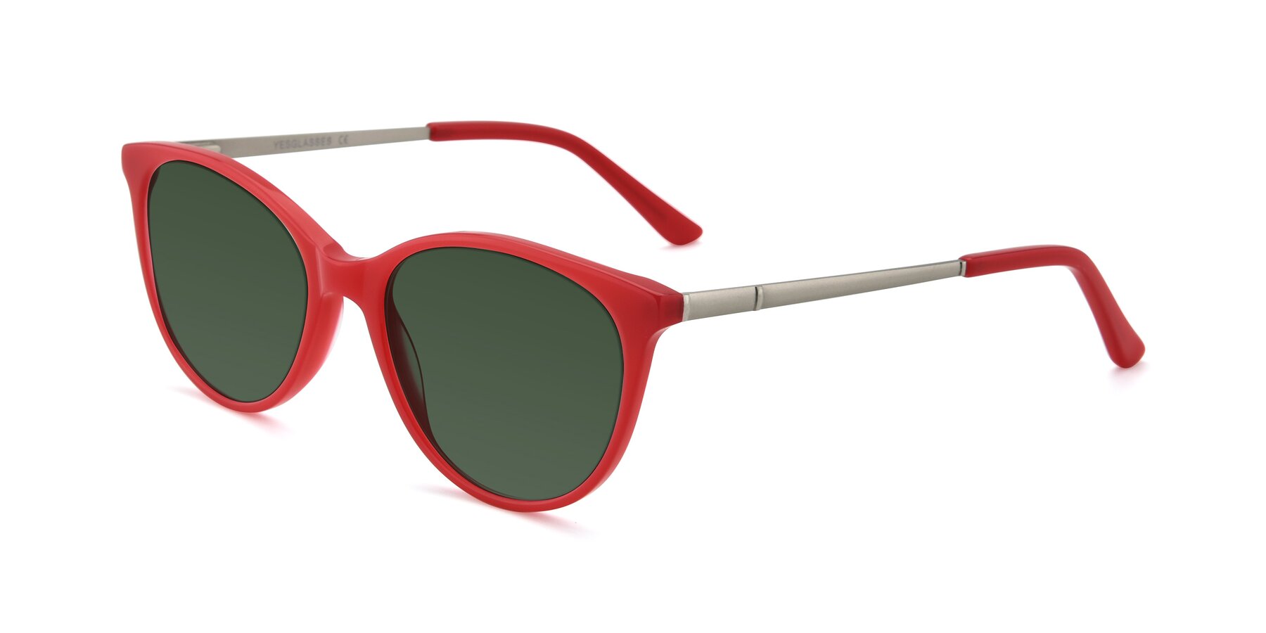 Angle of SR6062 in Rose with Green Tinted Lenses