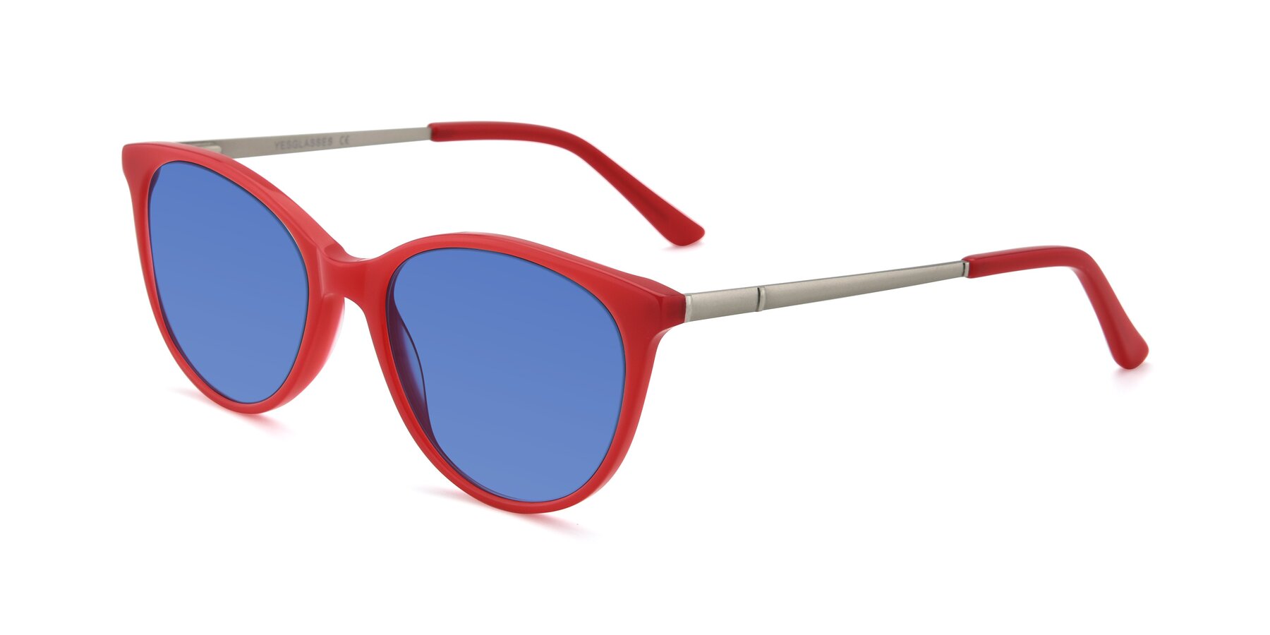 Angle of SR6062 in Rose with Blue Tinted Lenses