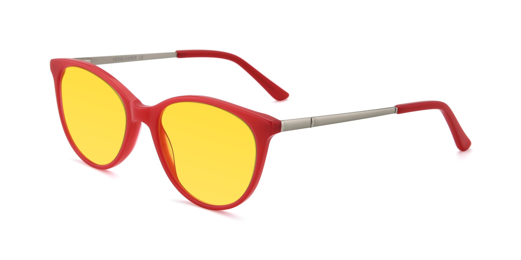 Angle of SR6062 in Rose with Yellow Tinted Lenses