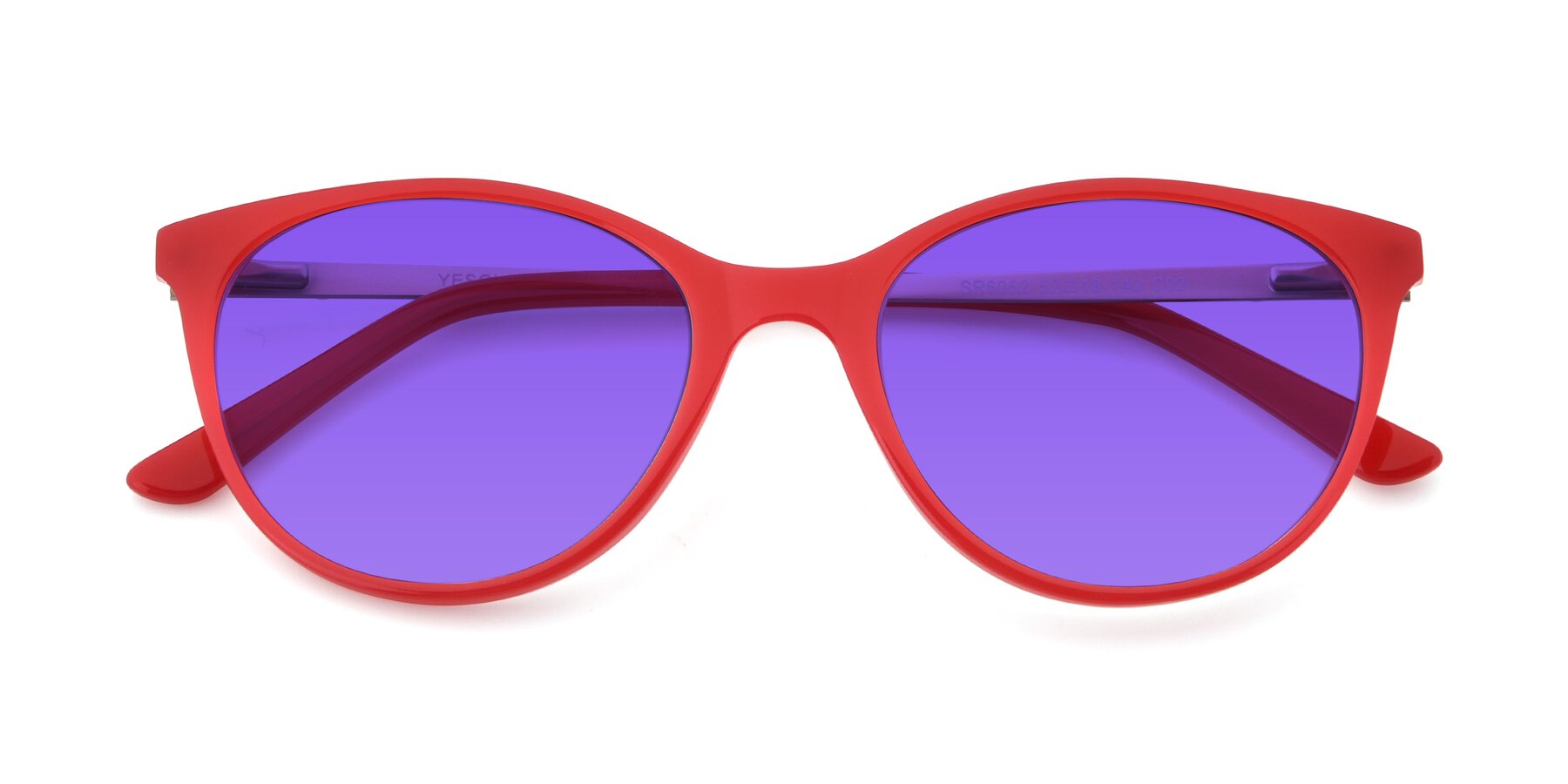 Folded Front of SR6062 in Rose with Purple Tinted Lenses
