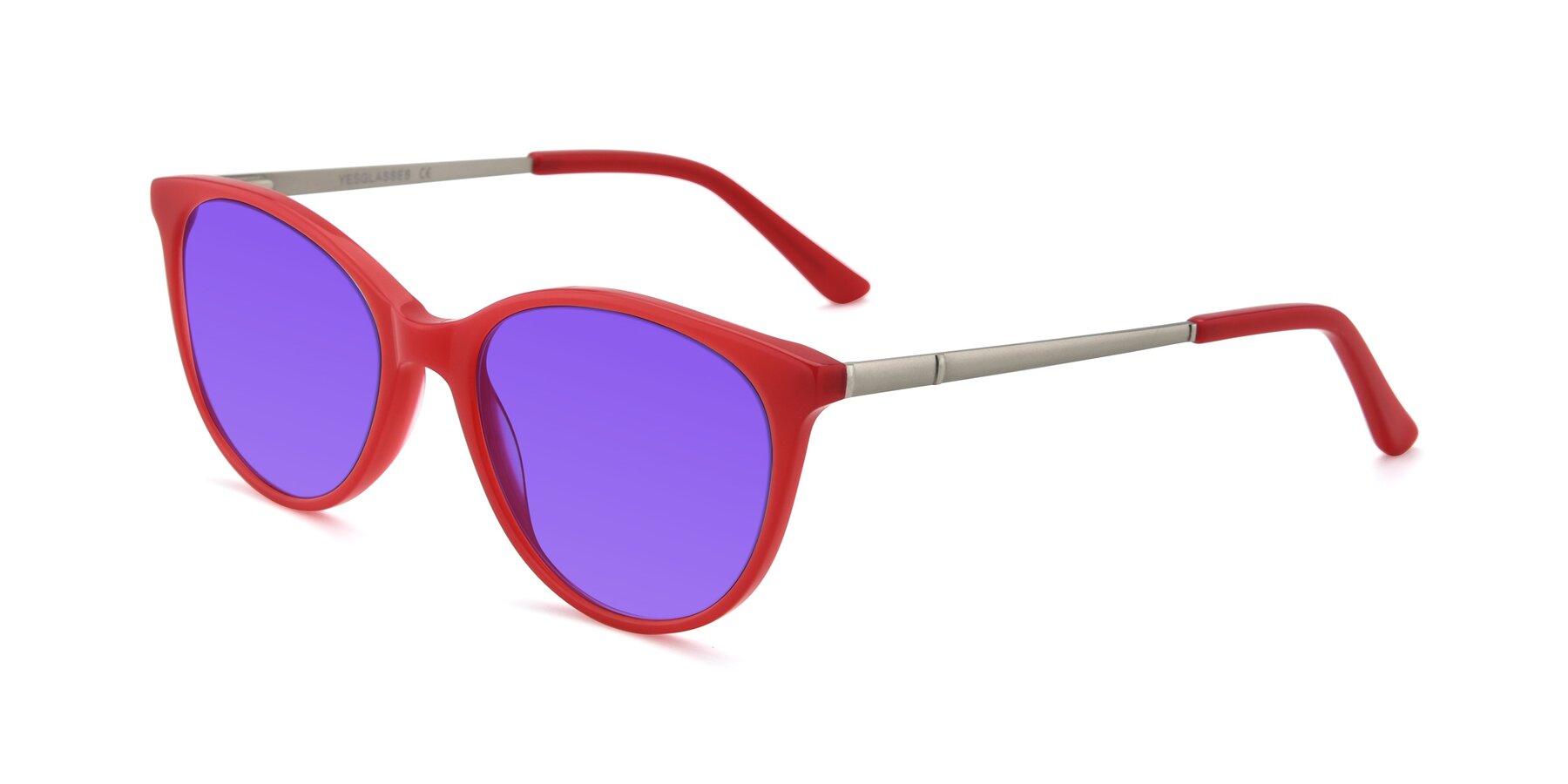Angle of SR6062 in Rose with Purple Tinted Lenses