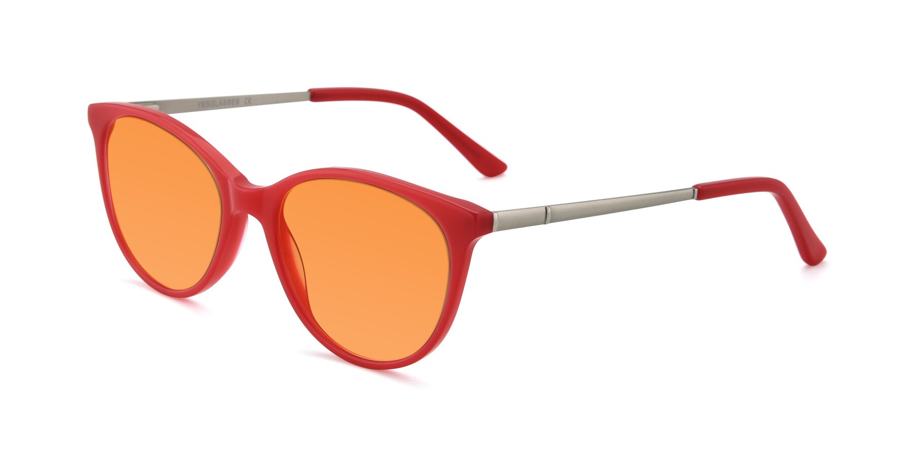 Angle of SR6062 in Rose with Orange Tinted Lenses