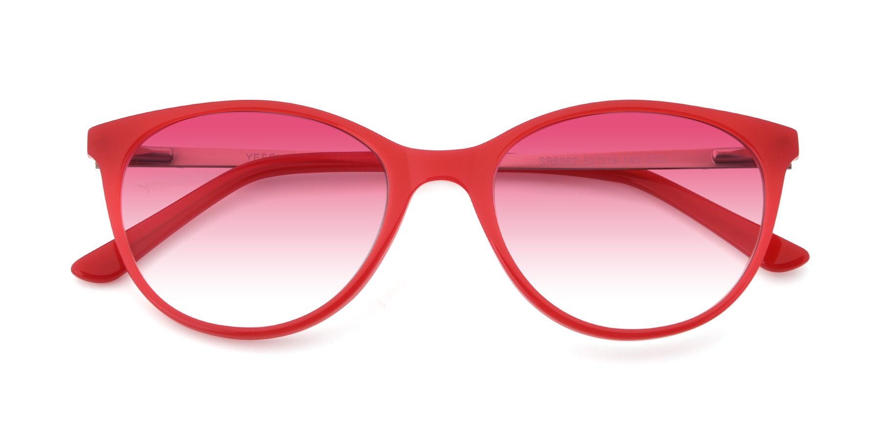 Folded Front of SR6062 in Rose with Pink Gradient Lenses