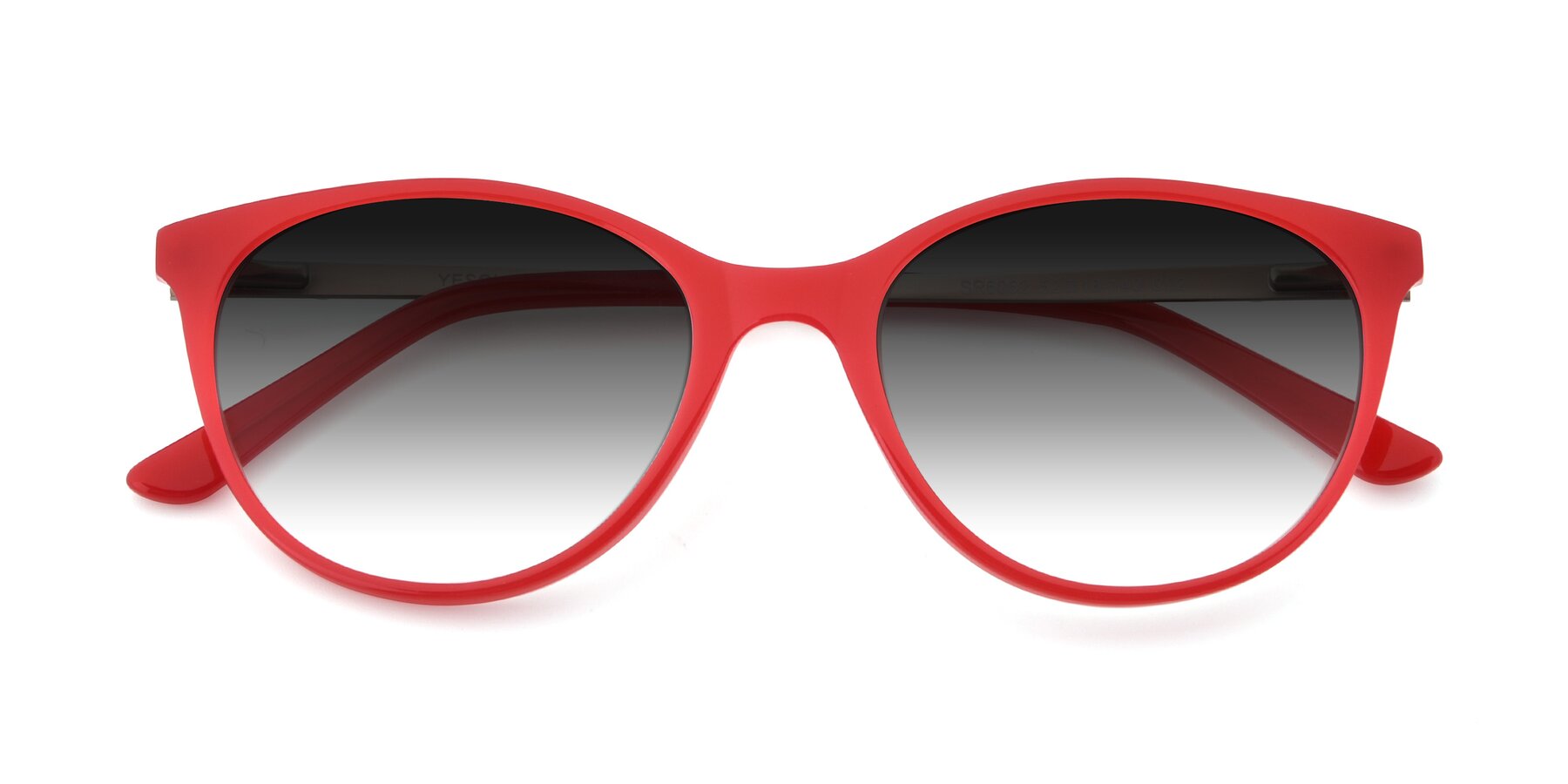 Folded Front of SR6062 in Rose with Gray Gradient Lenses