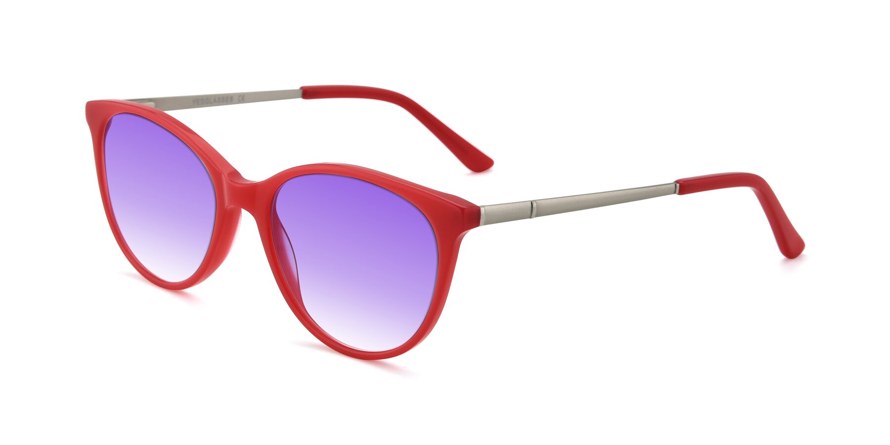 Angle of SR6062 in Rose with Purple Gradient Lenses