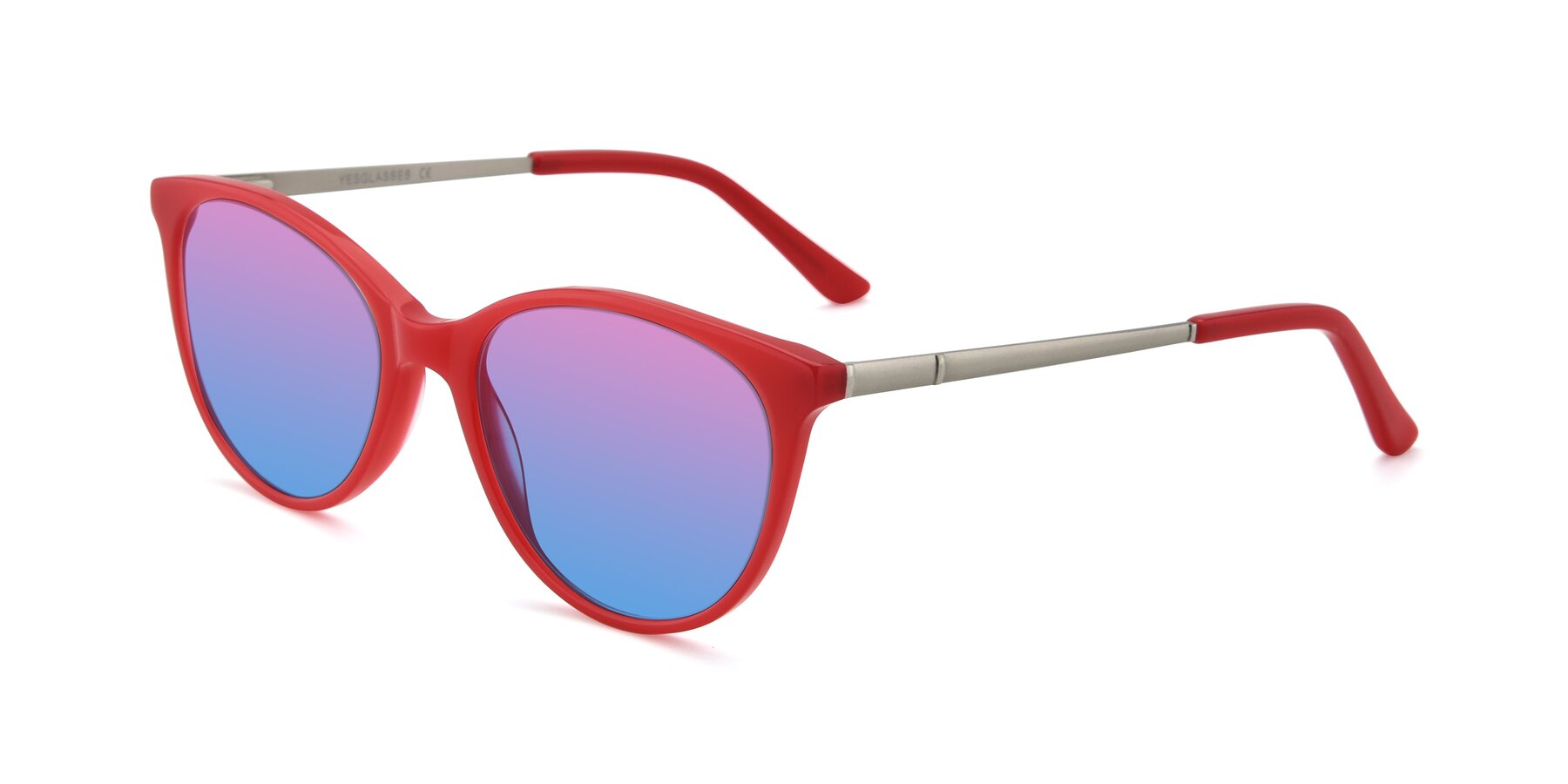 Angle of SR6062 in Rose with Pink / Blue Gradient Lenses