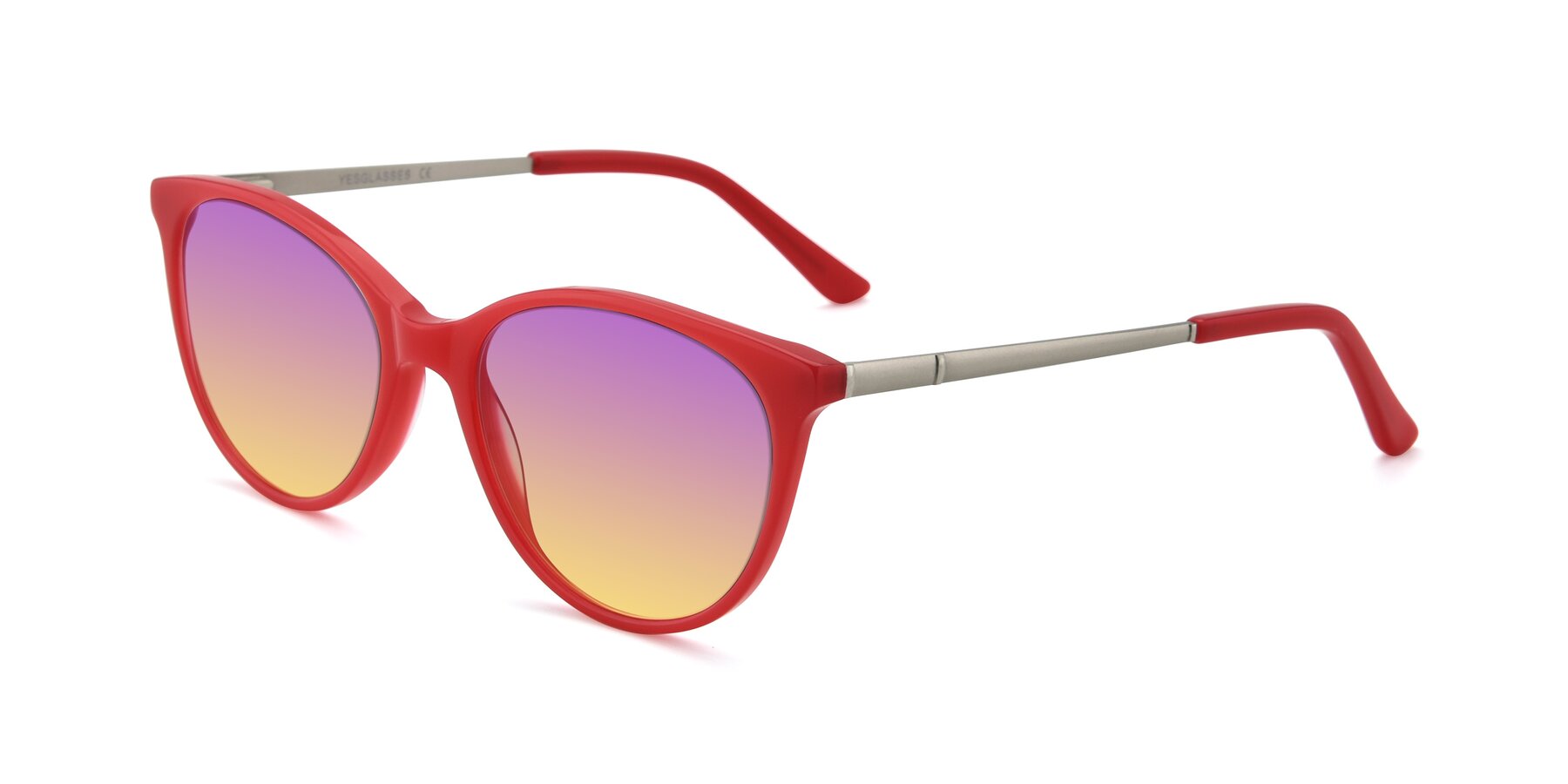 Angle of SR6062 in Rose with Purple / Yellow Gradient Lenses