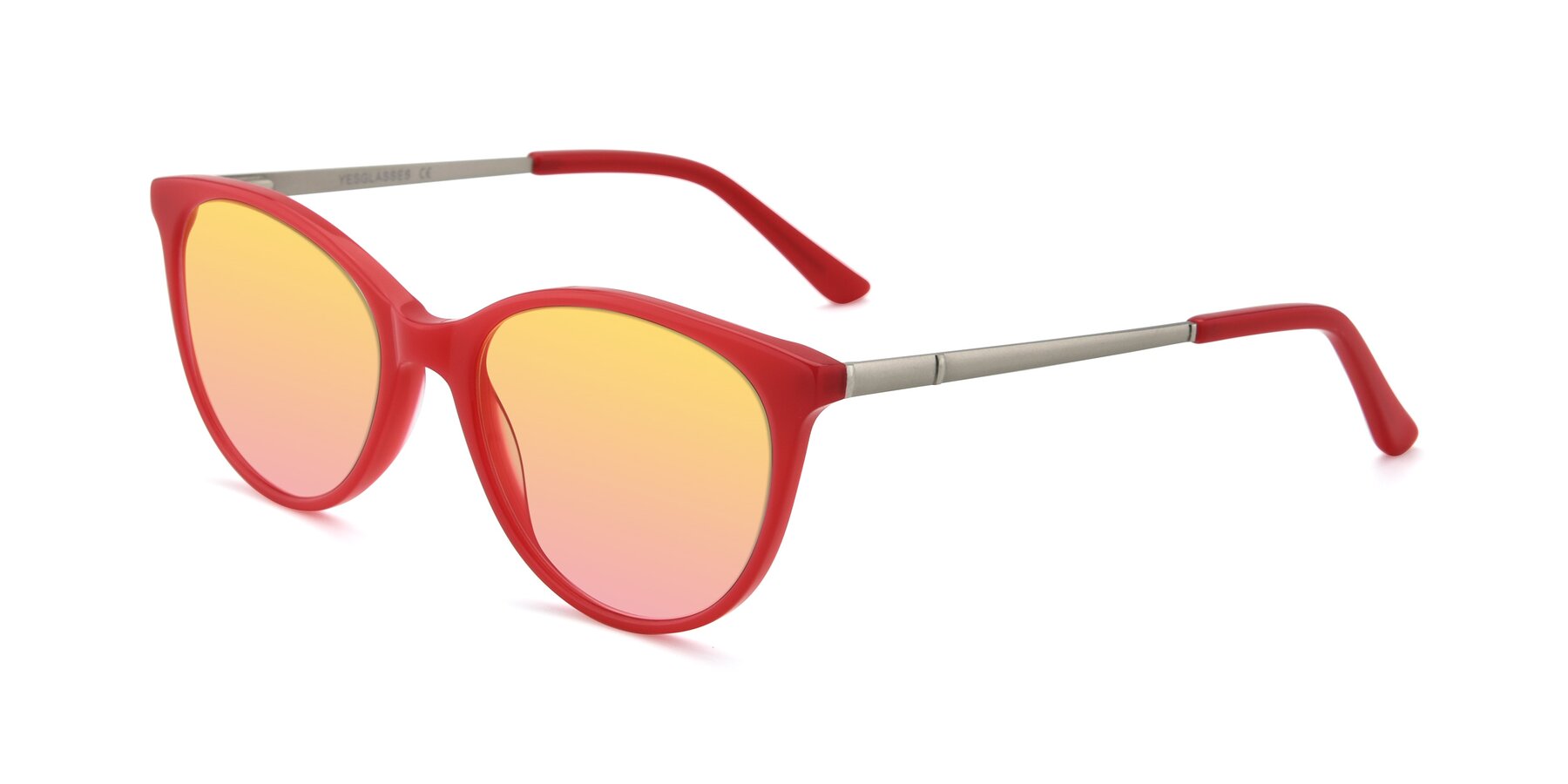 Angle of SR6062 in Rose with Yellow / Pink Gradient Lenses