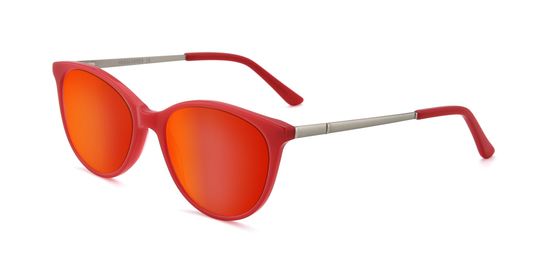 Angle of SR6062 in Rose with Red Gold Mirrored Lenses