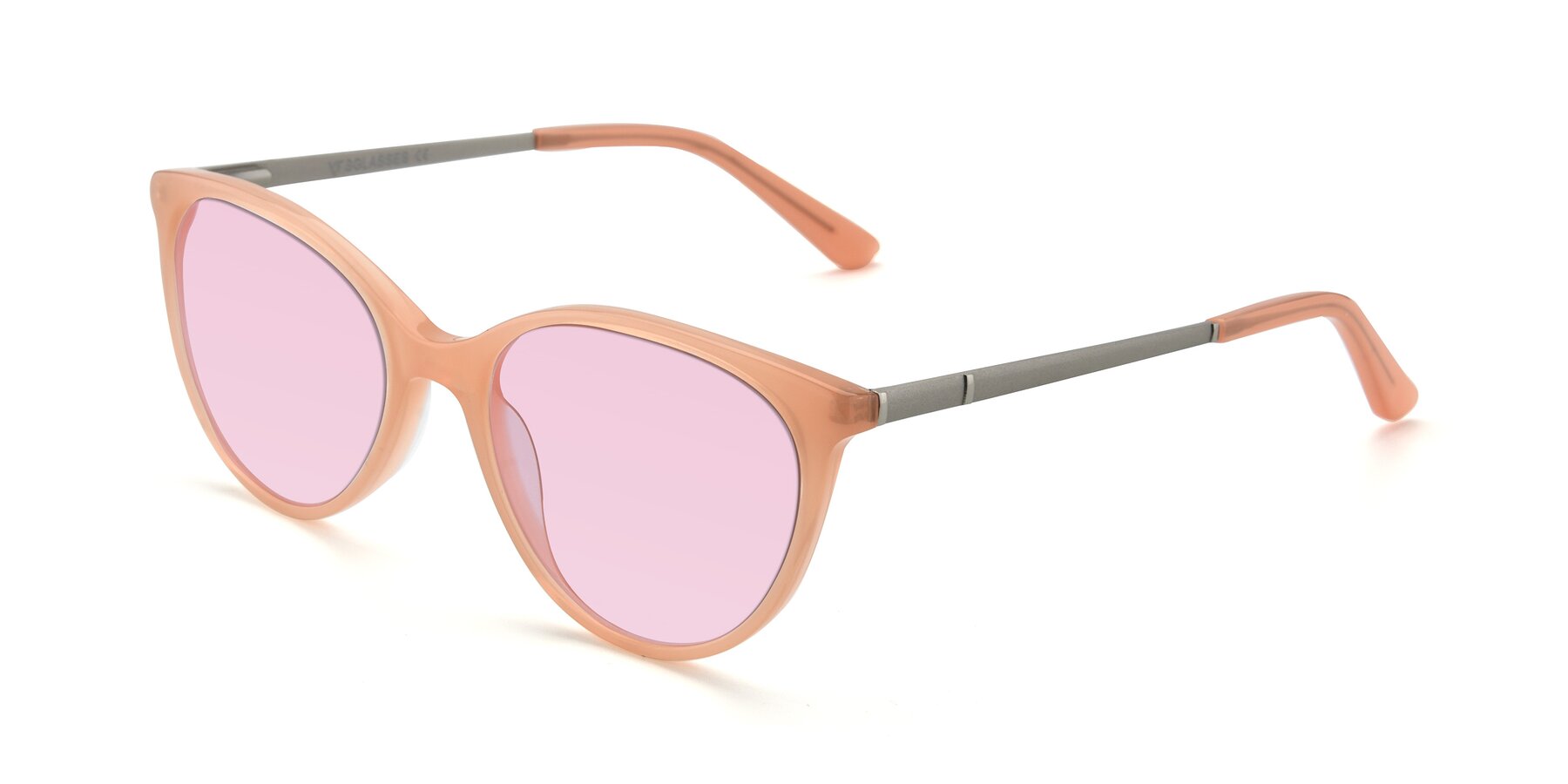 Angle of SR6062 in Pink with Light Pink Tinted Lenses