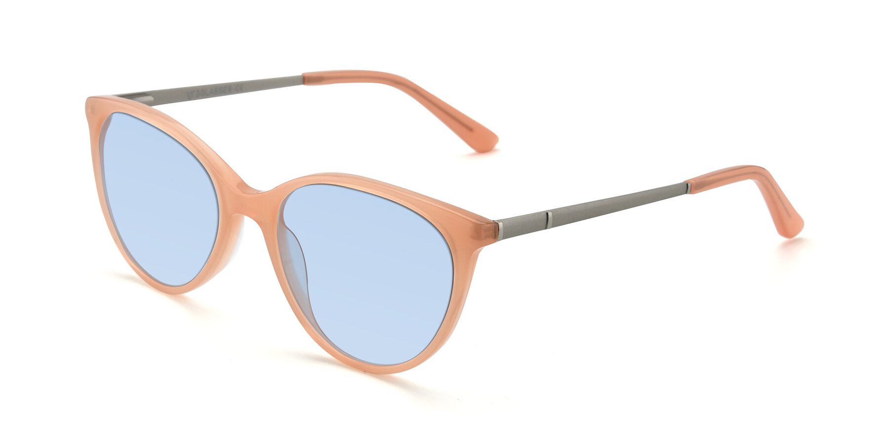 Angle of SR6062 in Pink with Light Blue Tinted Lenses