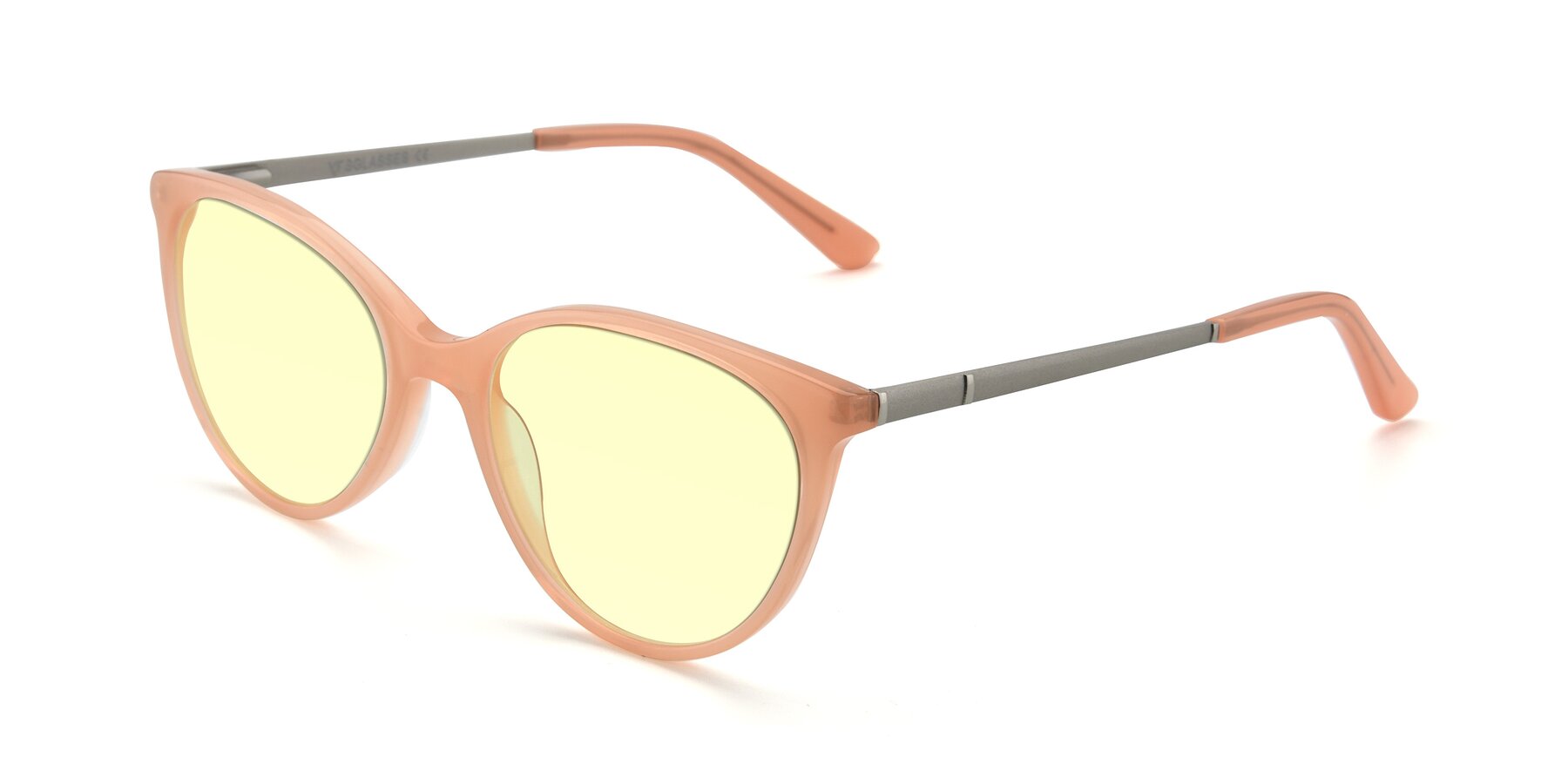 Angle of SR6062 in Pink with Light Yellow Tinted Lenses
