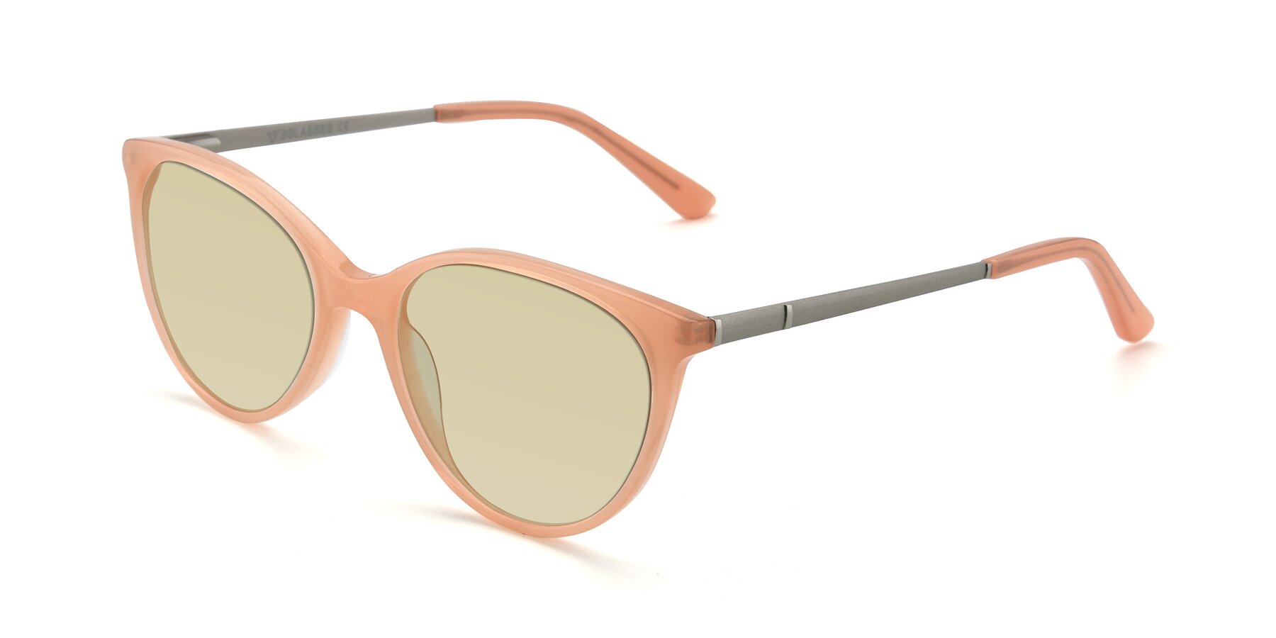 Angle of SR6062 in Pink with Light Champagne Tinted Lenses