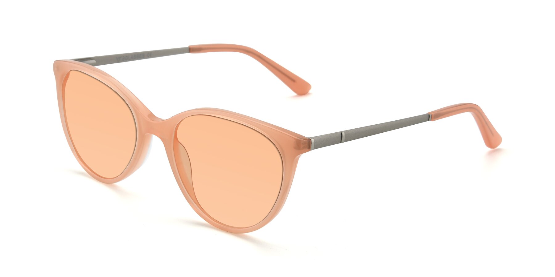 Angle of SR6062 in Pink with Light Orange Tinted Lenses
