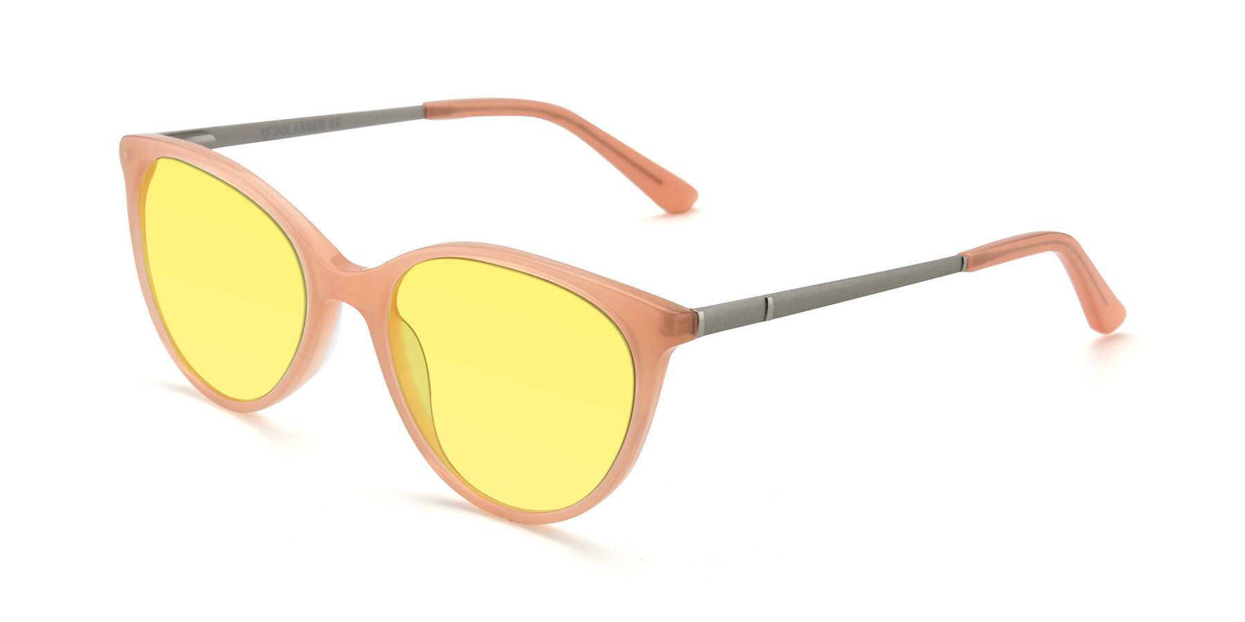 Angle of SR6062 in Pink with Medium Yellow Tinted Lenses