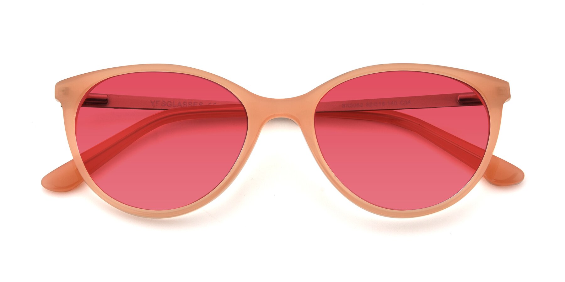 Folded Front of SR6062 in Pink with Red Tinted Lenses