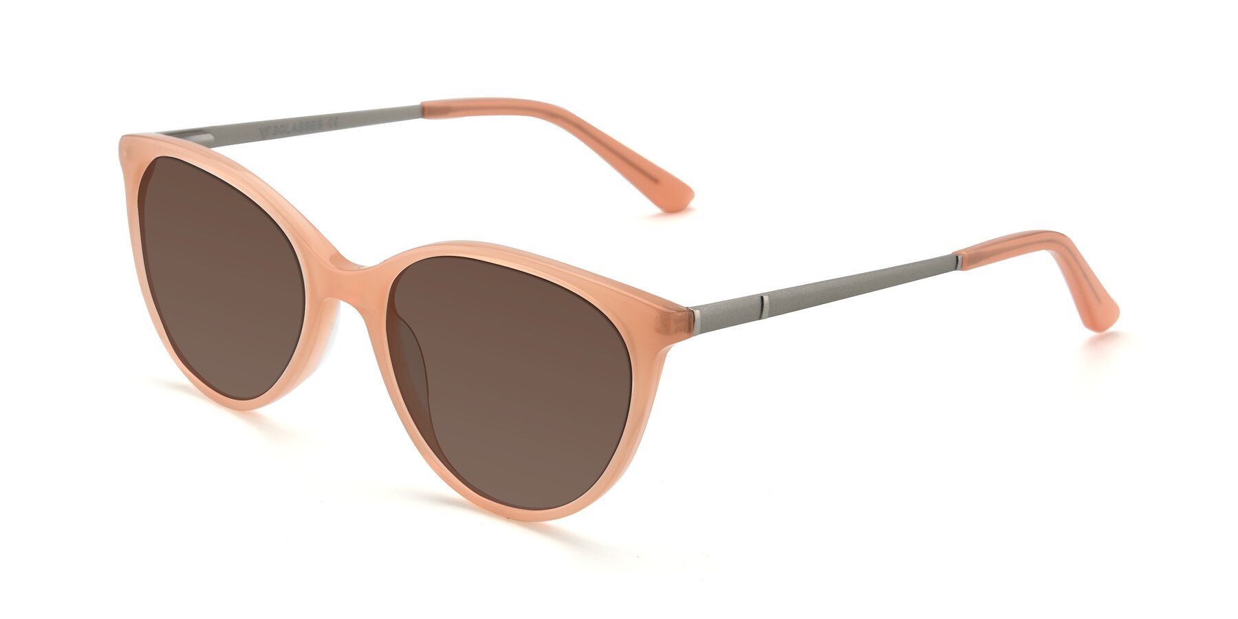 Angle of SR6062 in Pink with Brown Tinted Lenses