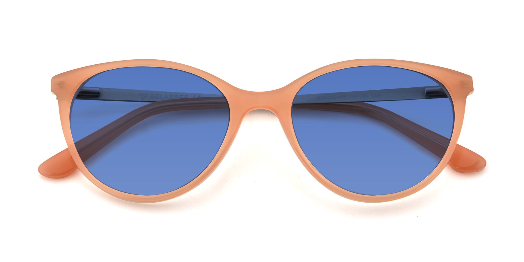 Folded Front of SR6062 in Pink with Blue Tinted Lenses